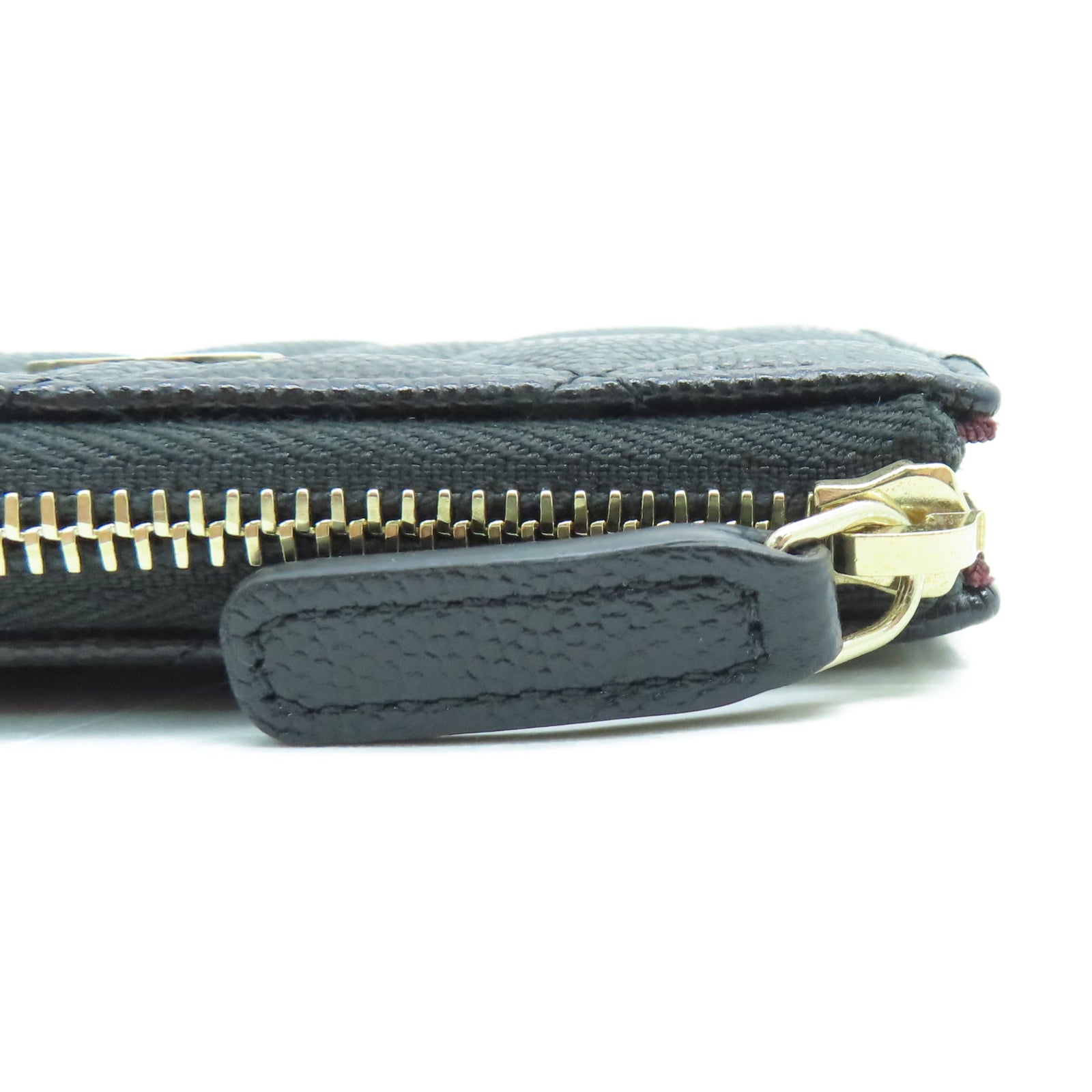 CHANEL 菱格Caviar皮革Card Case金扣卡片包黑色