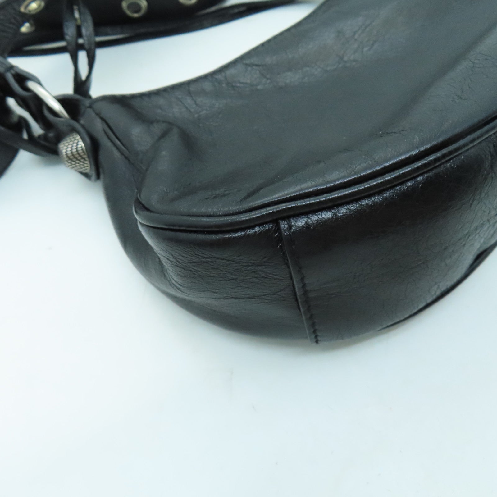 BALENCIAGA 羊皮皮革Le Cagole XS銀扣肩背袋