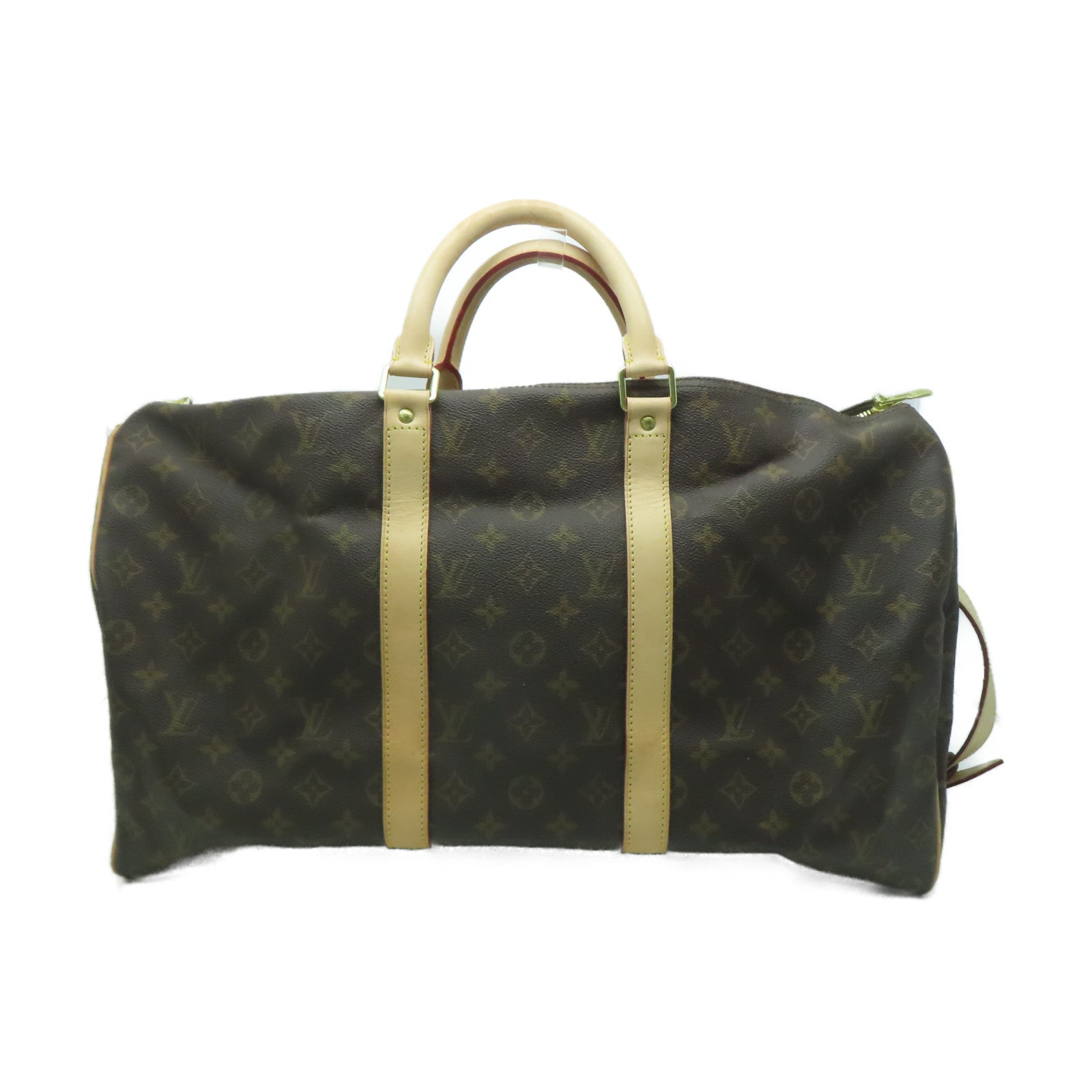 LOUIS VUITTON Monogram Keepall Bandouliere 50手挽肩背兩用袋啡色