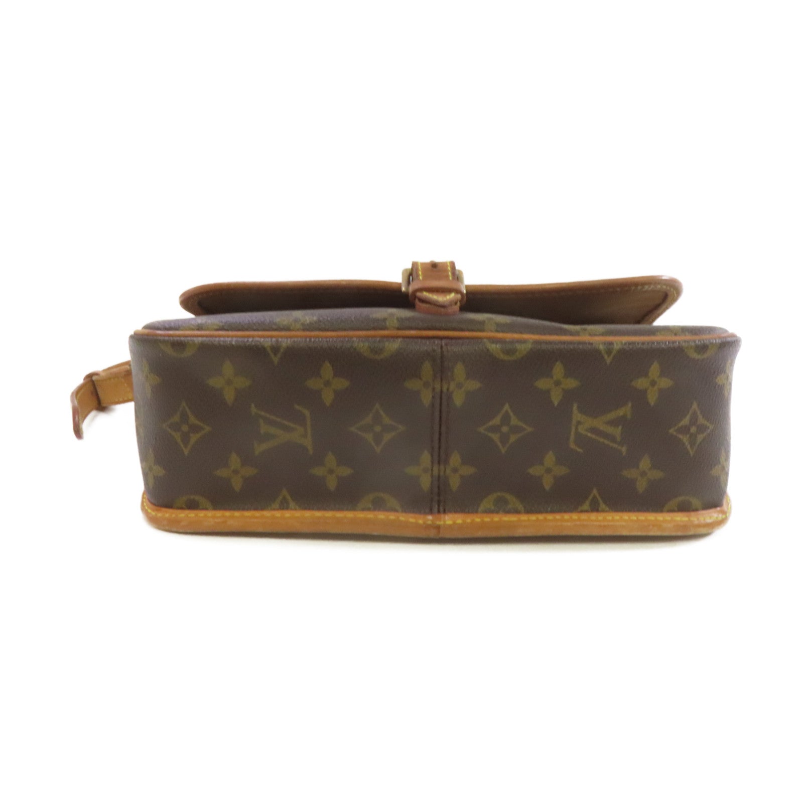 LOUIS VUITTON Monogram Sologne Shoulder Bag金扣肩背袋啡色