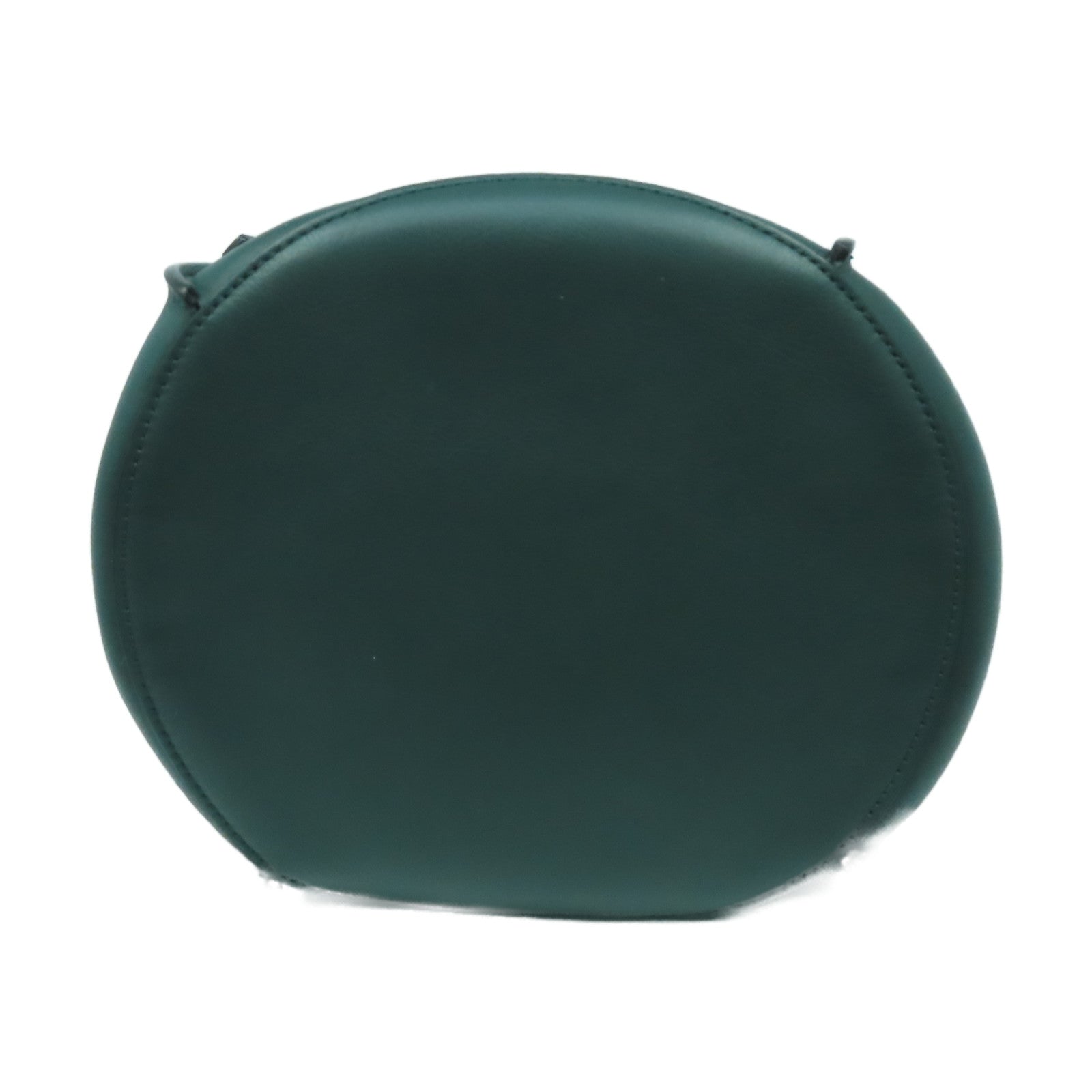 CELINE 牛皮皮革Big Bag Bucket銀扣肩背袋綠色