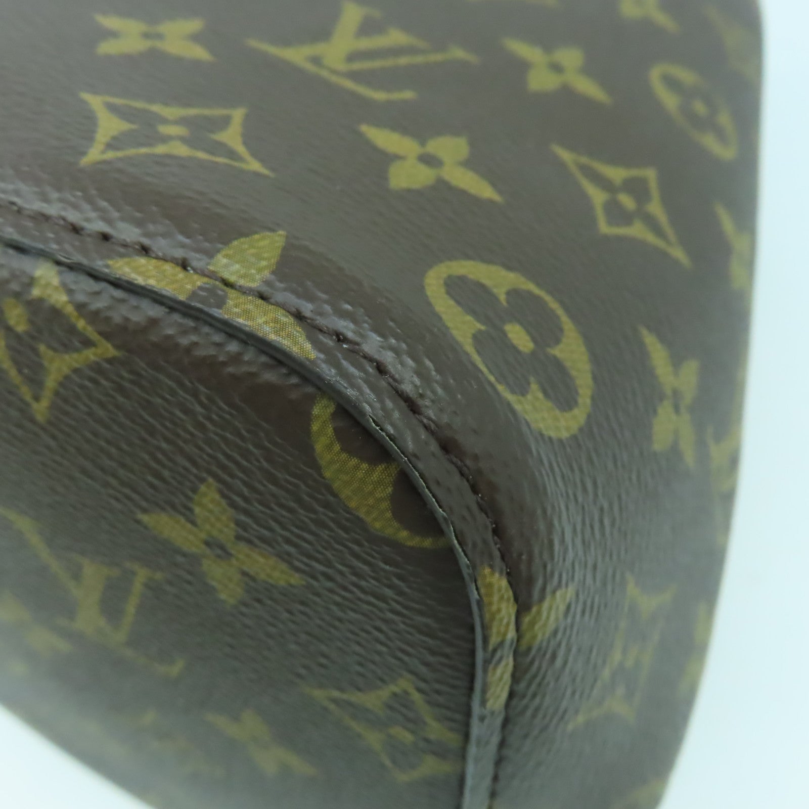 LOUIS VUITTON Monogram NeoNoe MM金扣肩背袋啡色/粉紅色