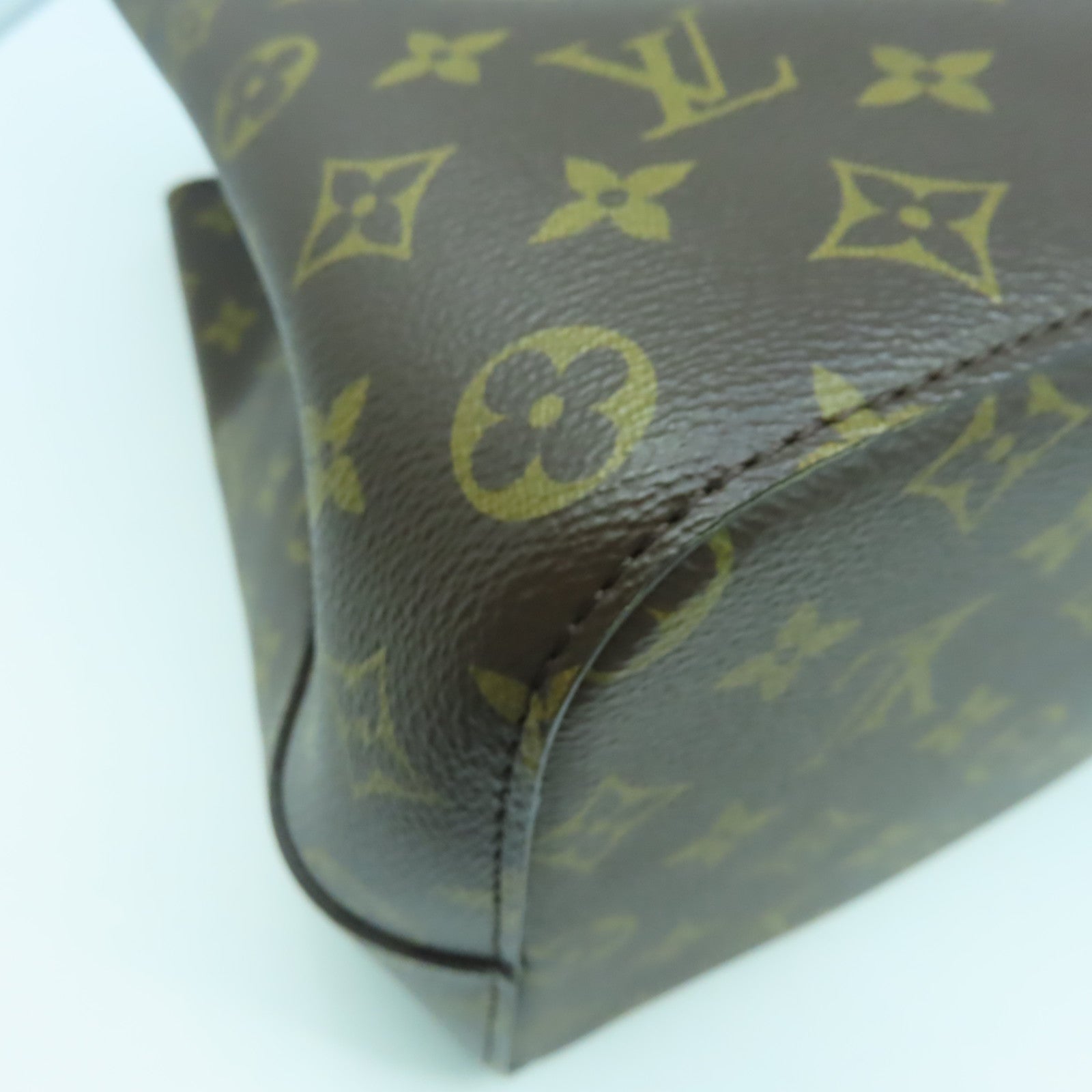 LOUIS VUITTON Monogram NeoNoe MM金扣肩背袋啡色/粉紅色