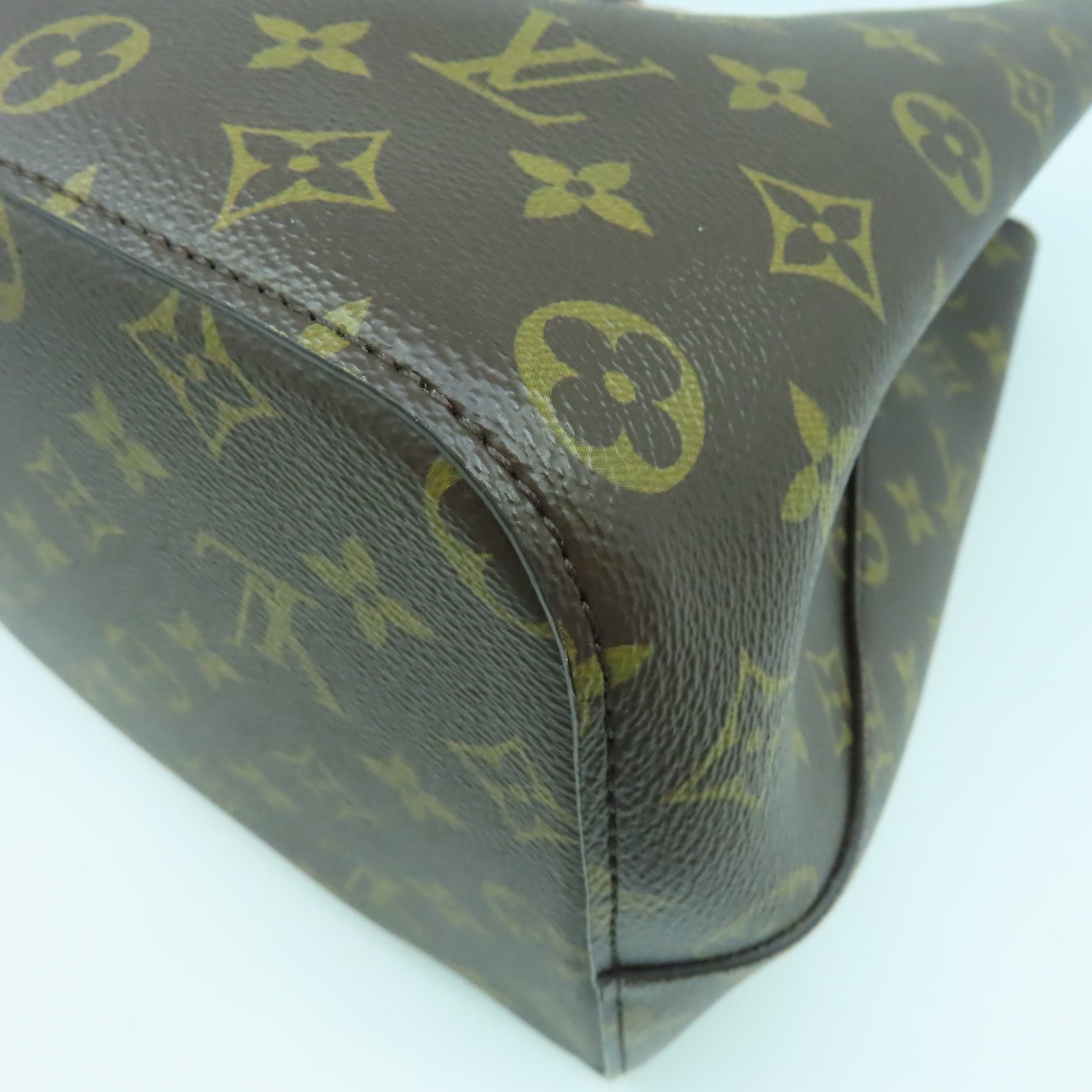 LOUIS VUITTON Monogram NeoNoe MM金扣肩背袋啡色/粉紅色