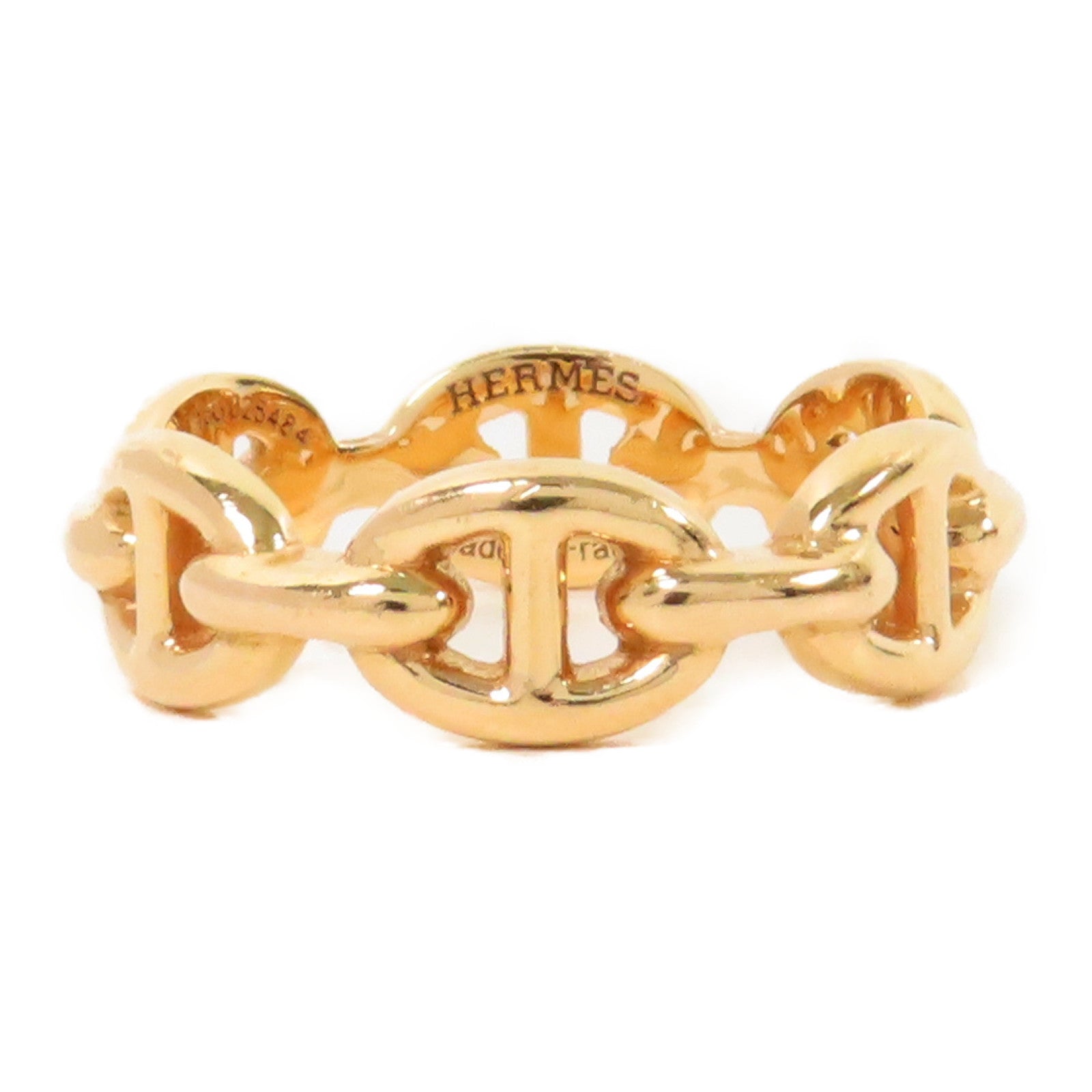 HERMES 18K黃金Chaine D Ancre Ring戒指US#5.75