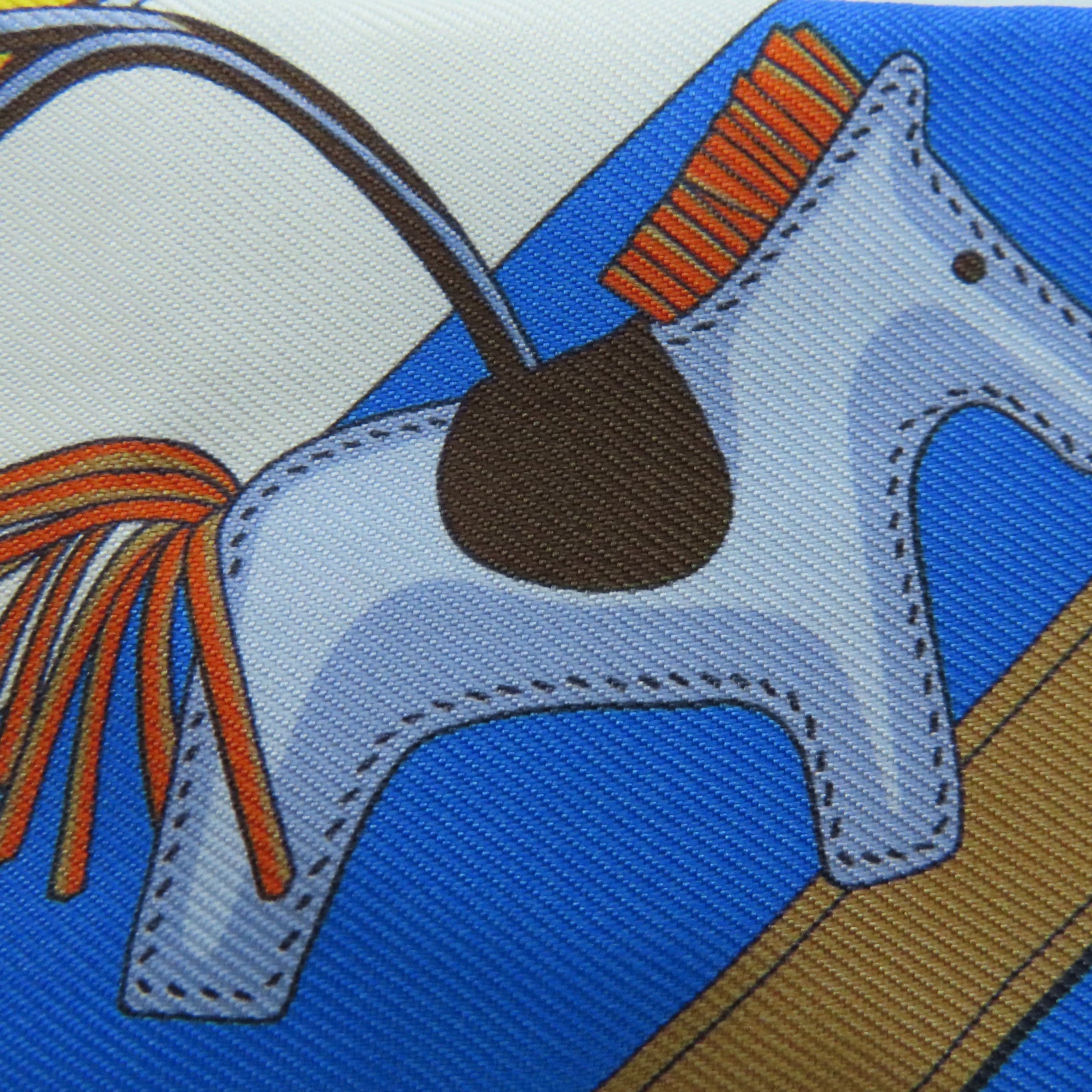 HERMES 絲質Twilly絲巾彩色