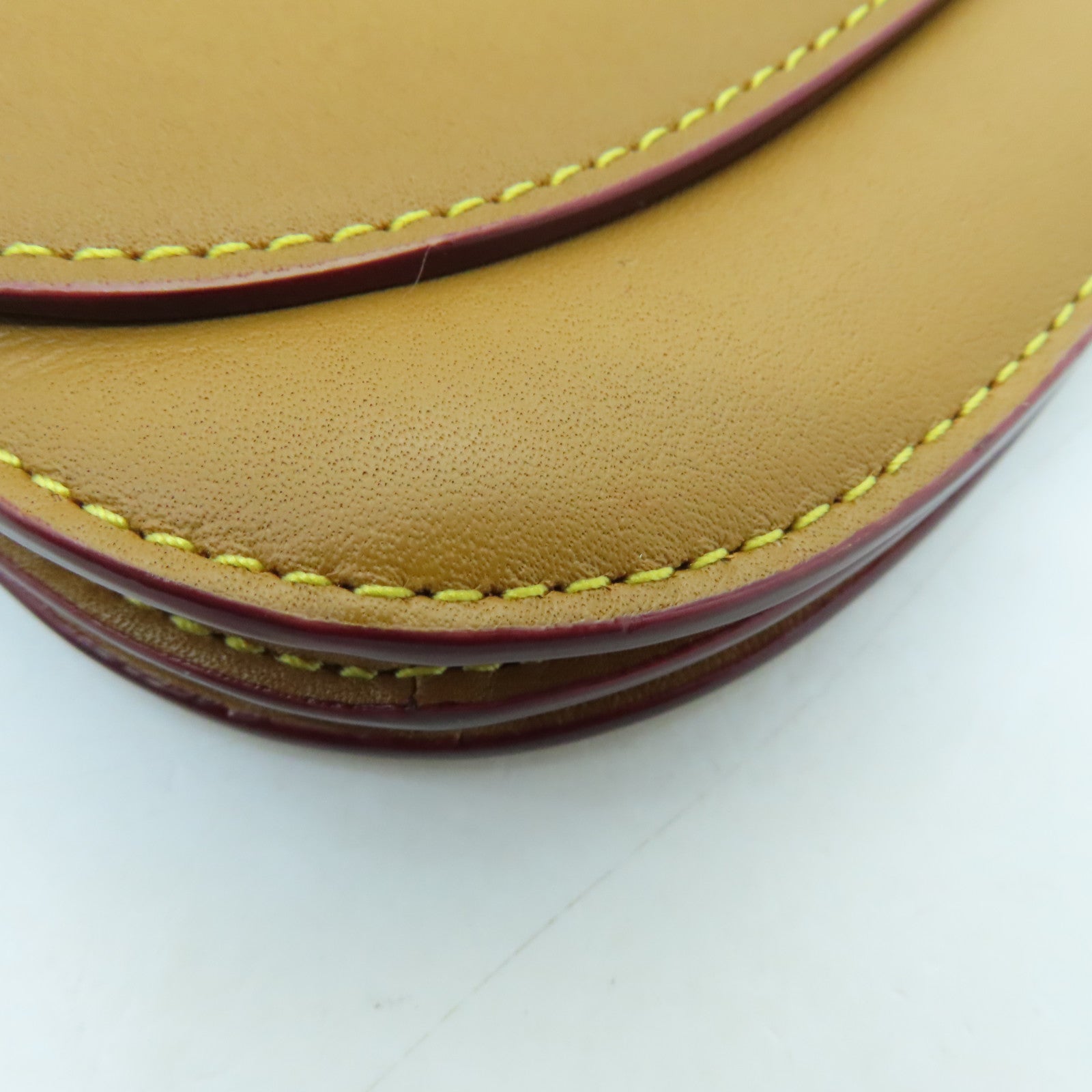 COACH cowhide leather Pouch wallet gold buckle wallet brown