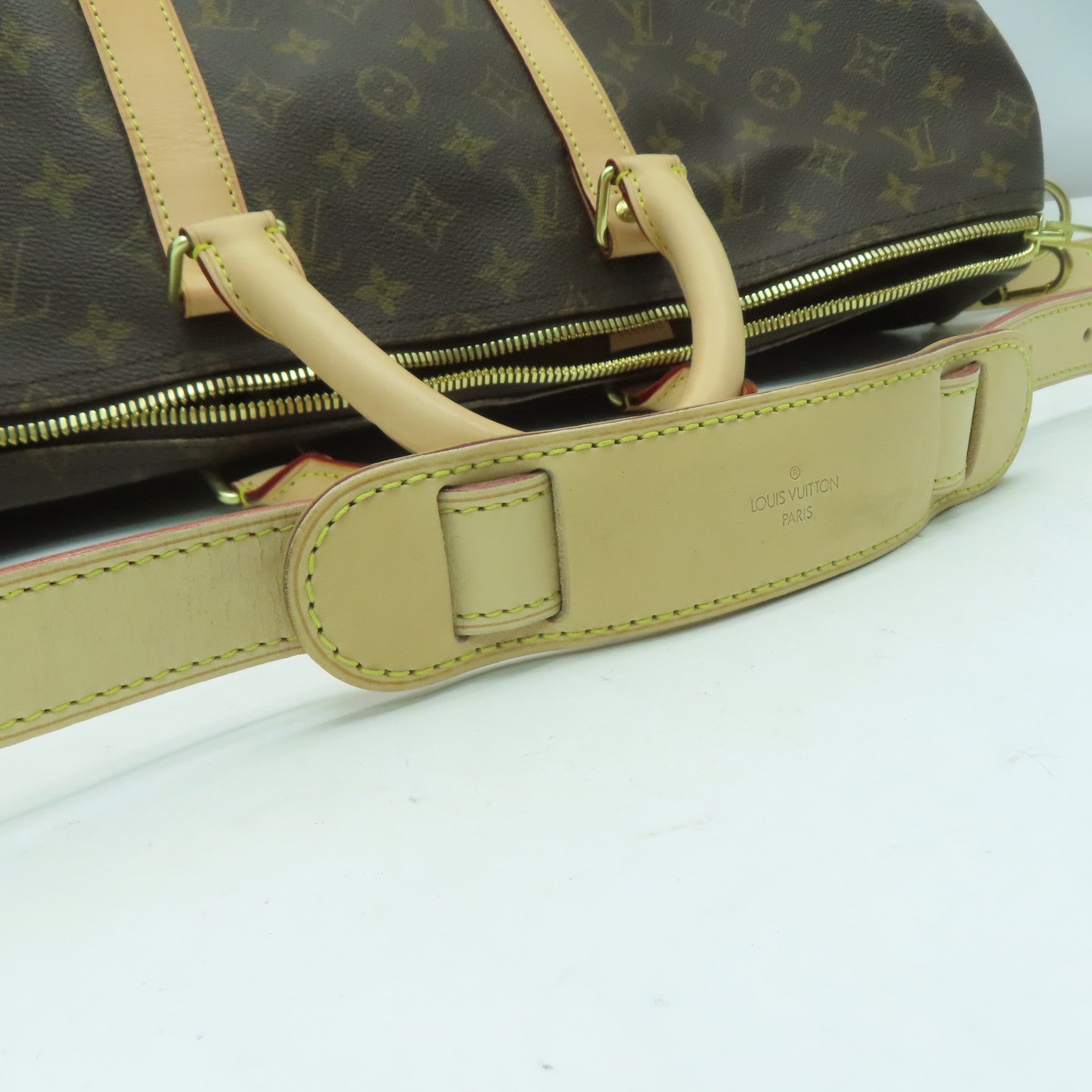 LOUIS VUITTON Monogram Keepall Bandouliere 50手挽肩背兩用袋啡色