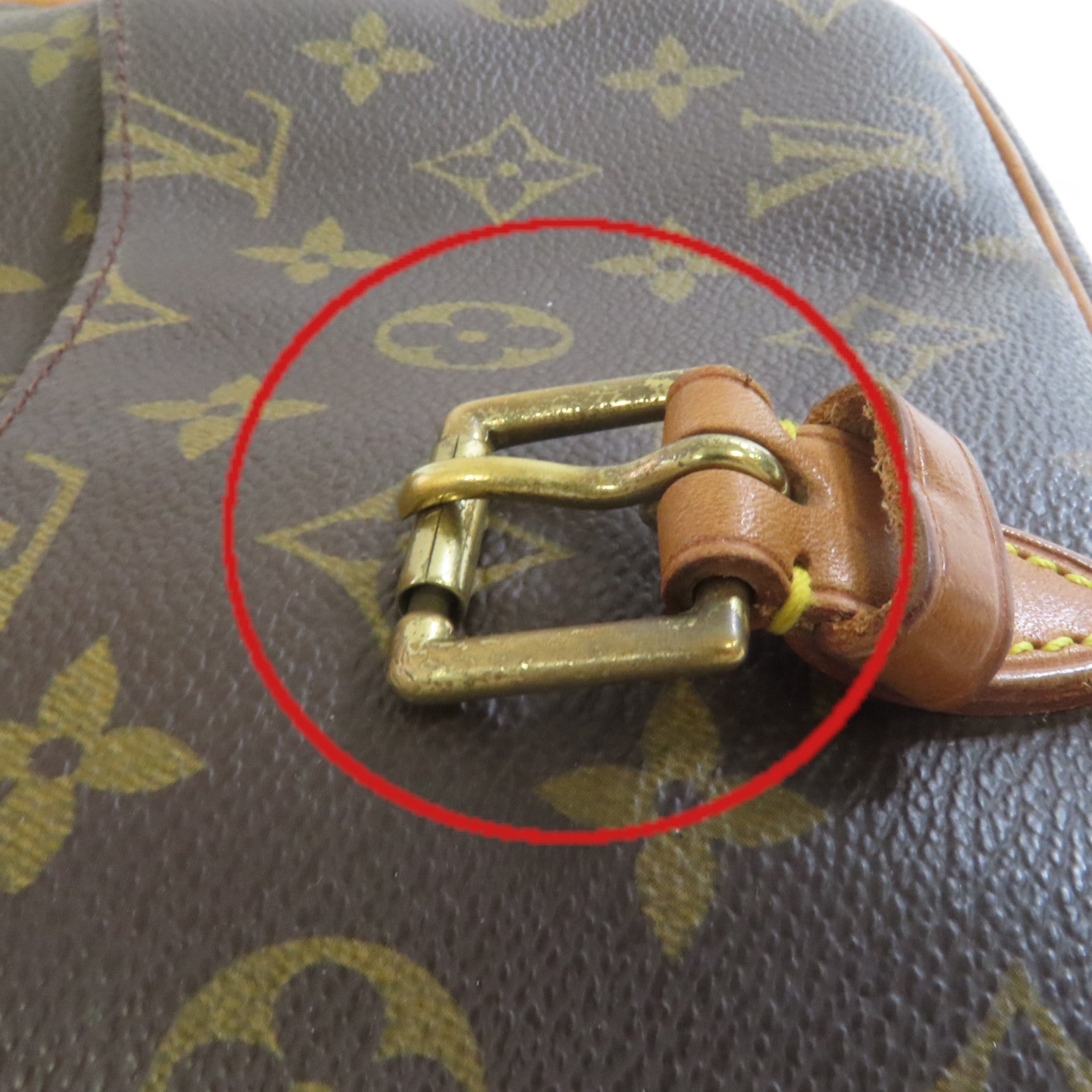 LOUIS VUITTON Monogram Sologne Shoulder Bag金扣肩背袋啡色