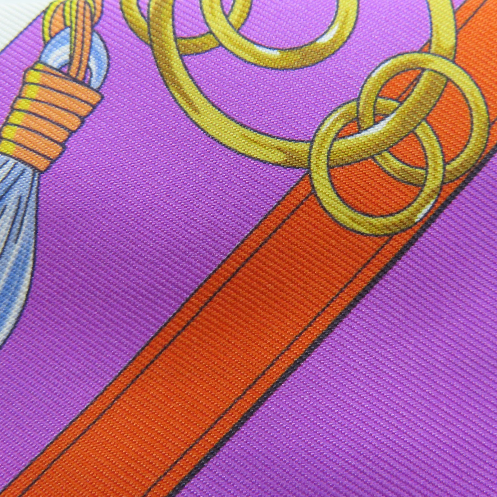 HERMES 絲質Twilly絲巾彩色