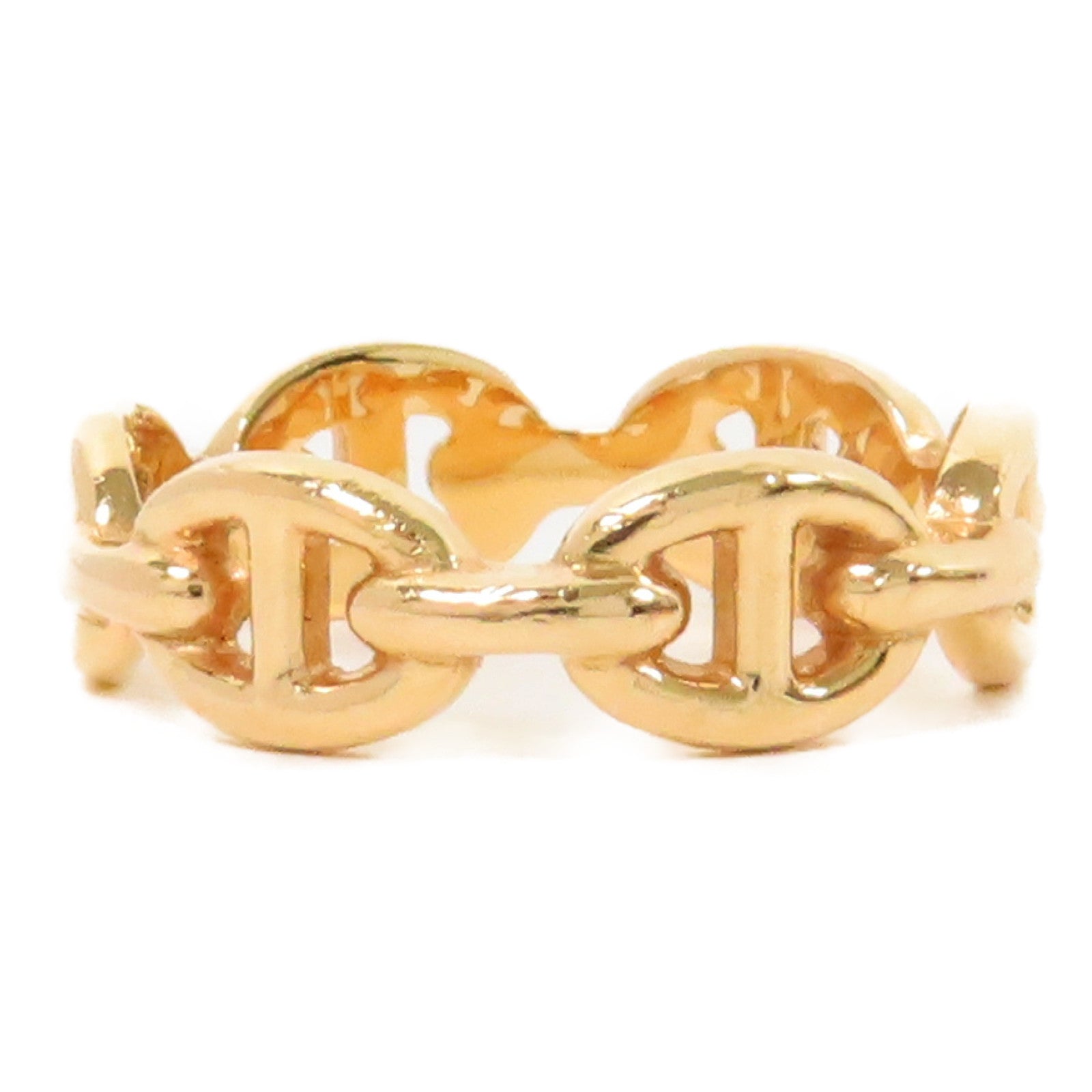 HERMES 18K黃金Chaine D Ancre Ring戒指US#5.75