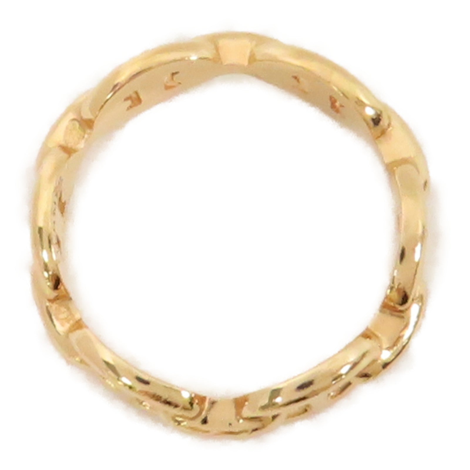 HERMES 18K黃金Chaine D Ancre Ring戒指US#5.75