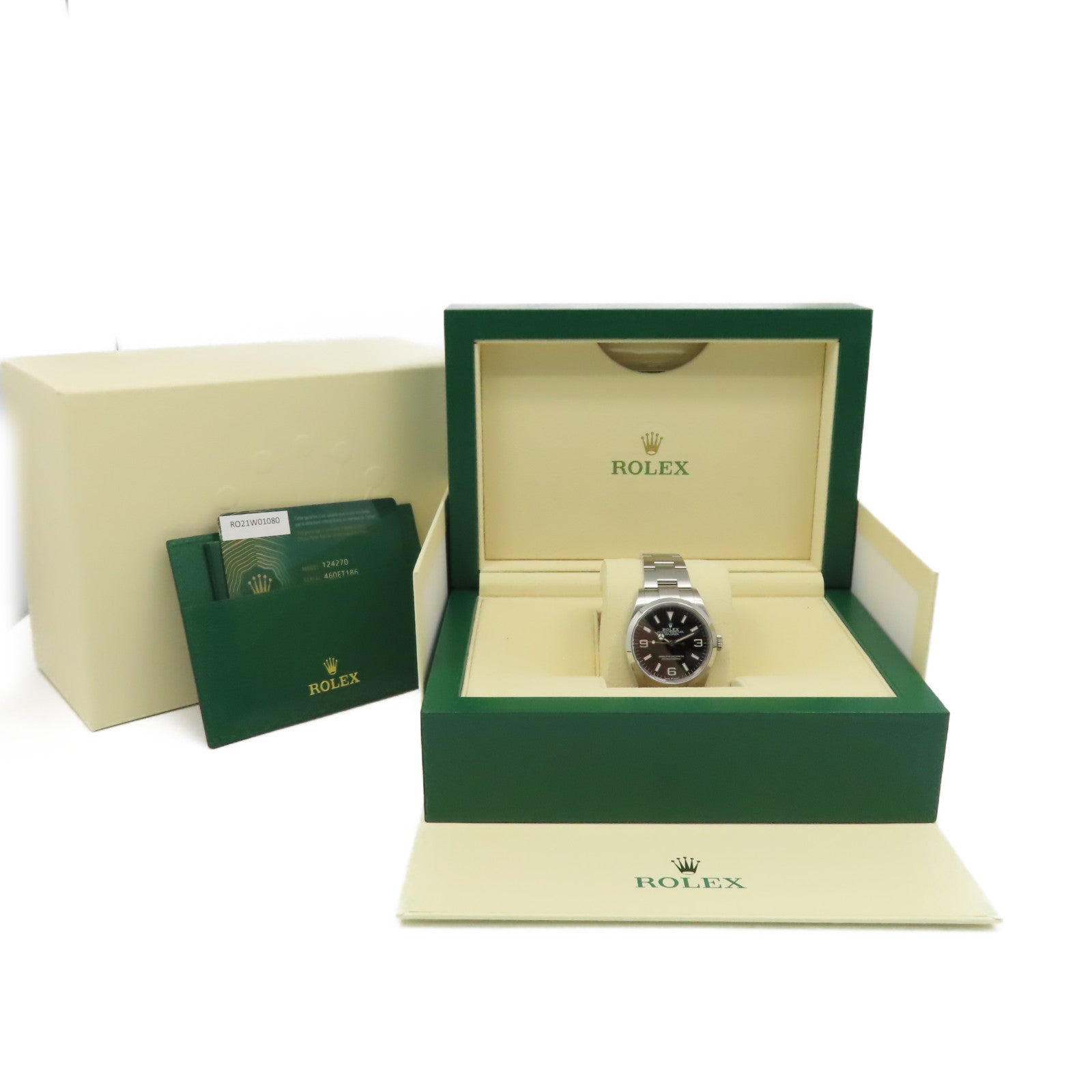 ROLEX Explorer I Watch不鏽鋼自動機芯黑色