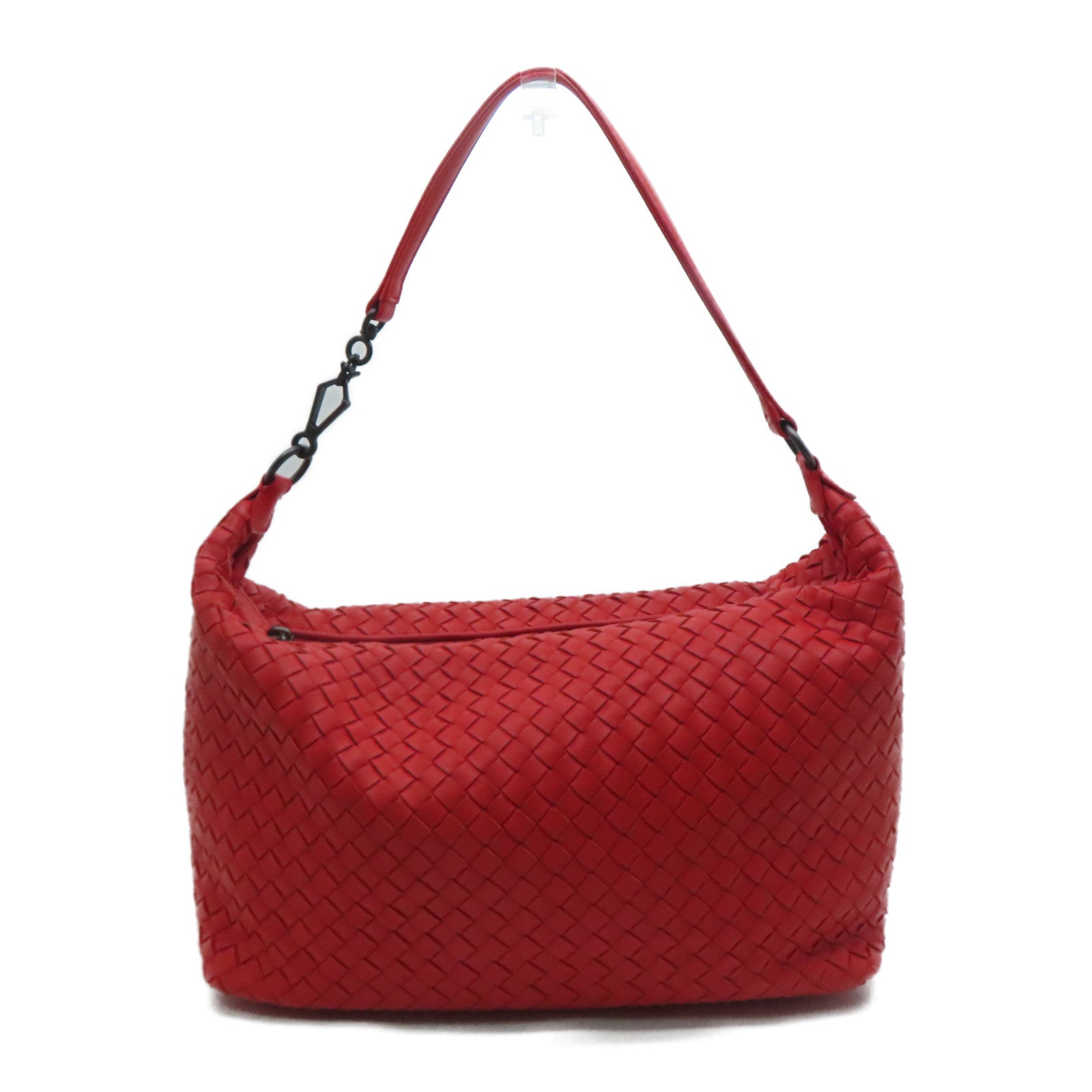 BOTTEGA VENETA 織紋皮革Shoulder Bag肩背袋紅色