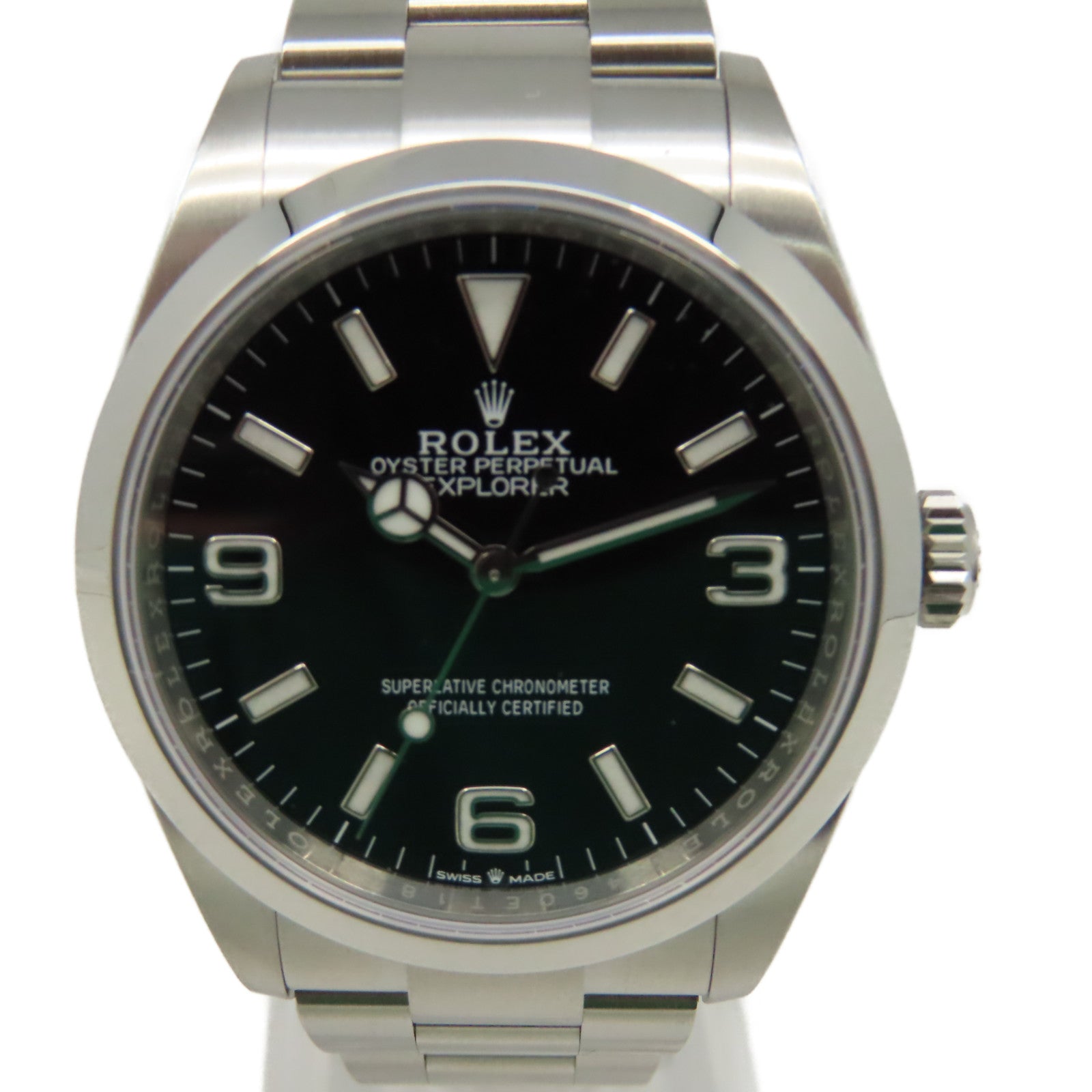 ROLEX Explorer I Watch不鏽鋼自動機芯黑色