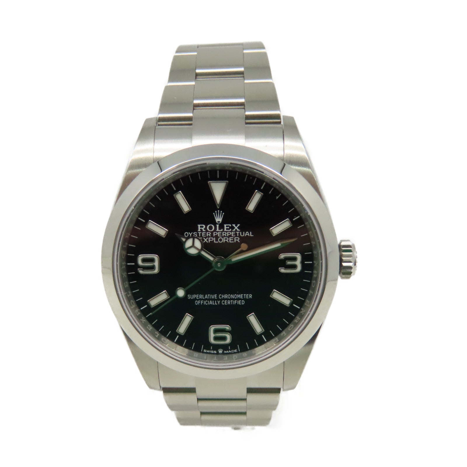 ROLEX Explorer I Watch不鏽鋼自動機芯黑色