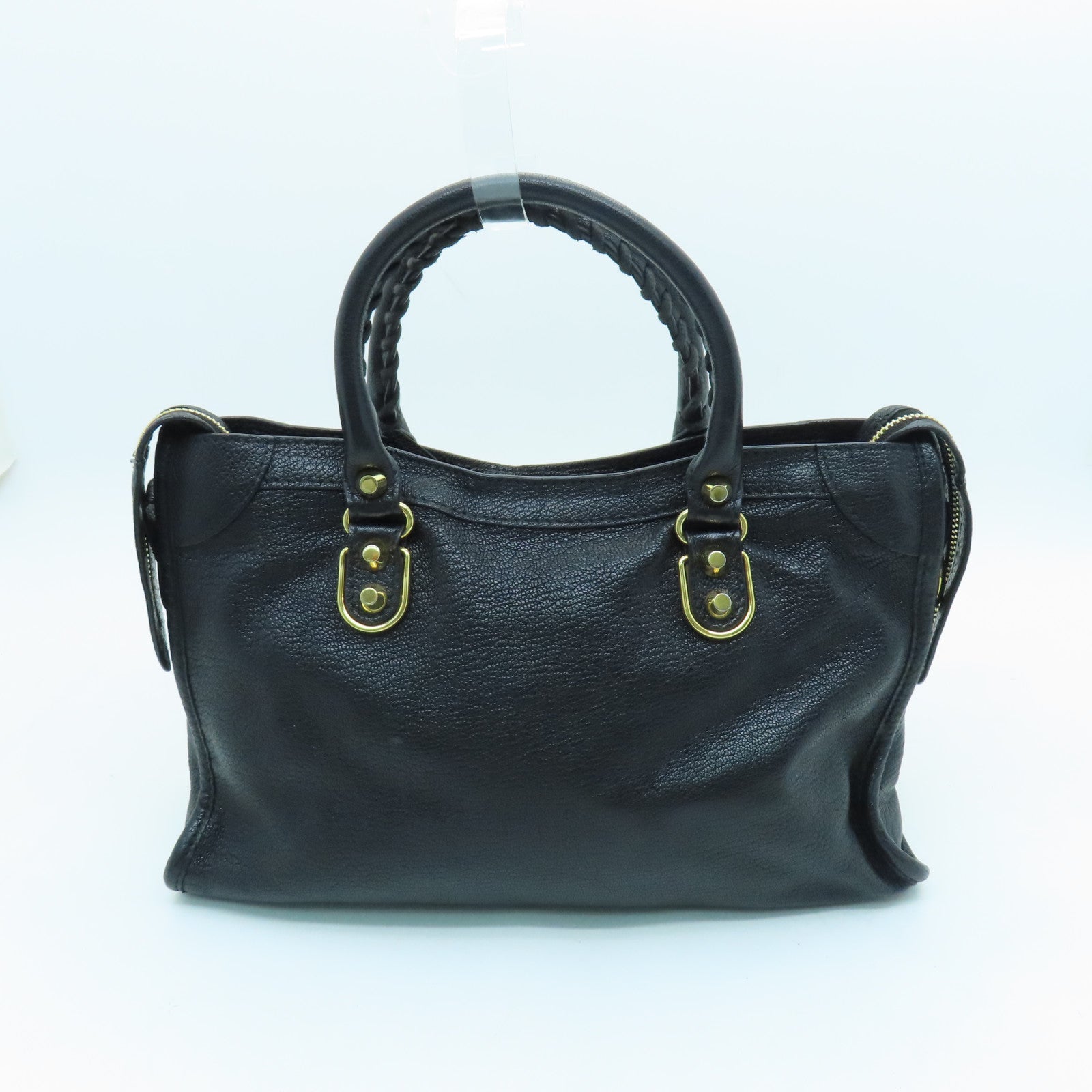 BALENCIAGA 牛皮皮革City Small金扣手挽肩背两用袋黑色