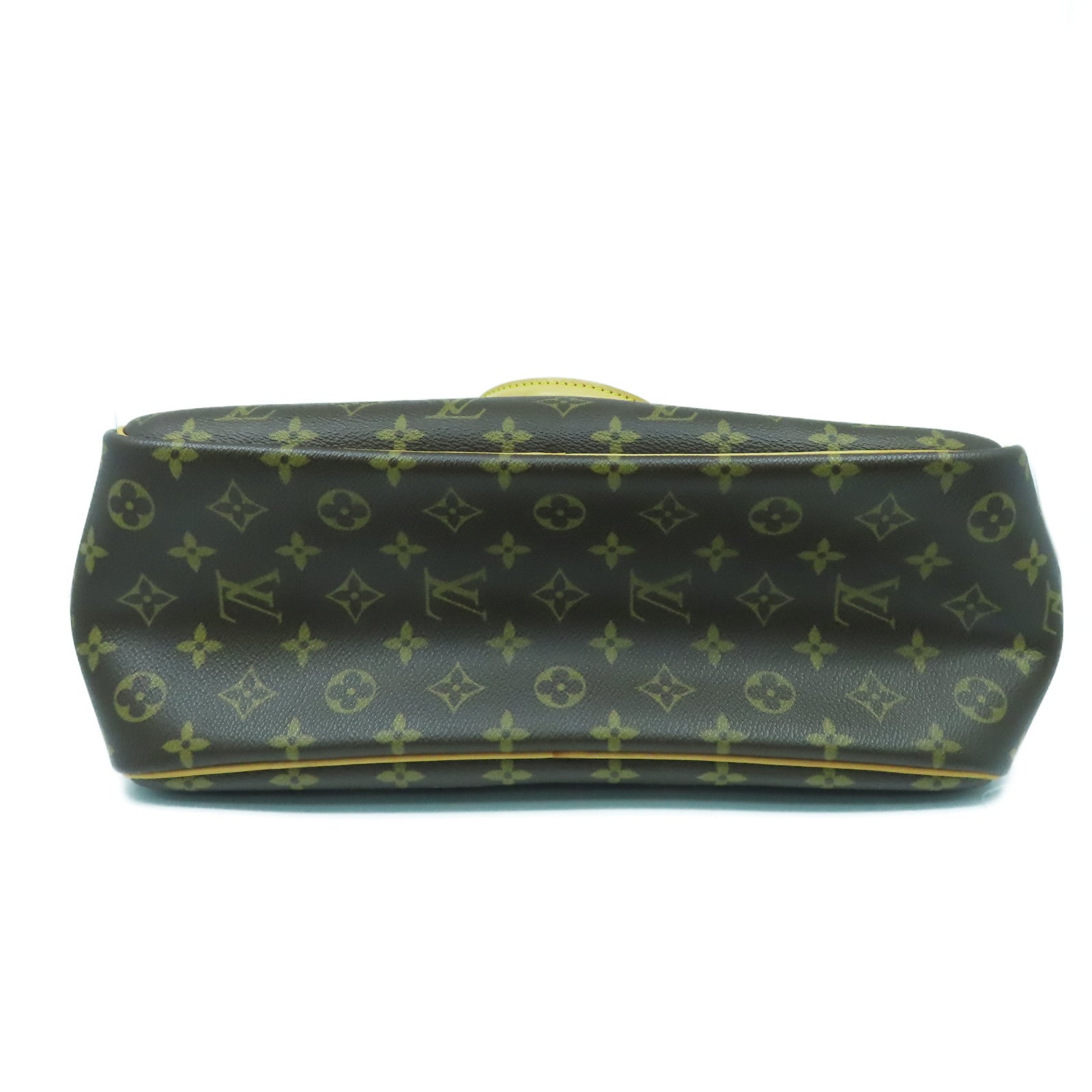 LOUIS VUITTON Monogram Deauville GM金扣手挽袋啡色