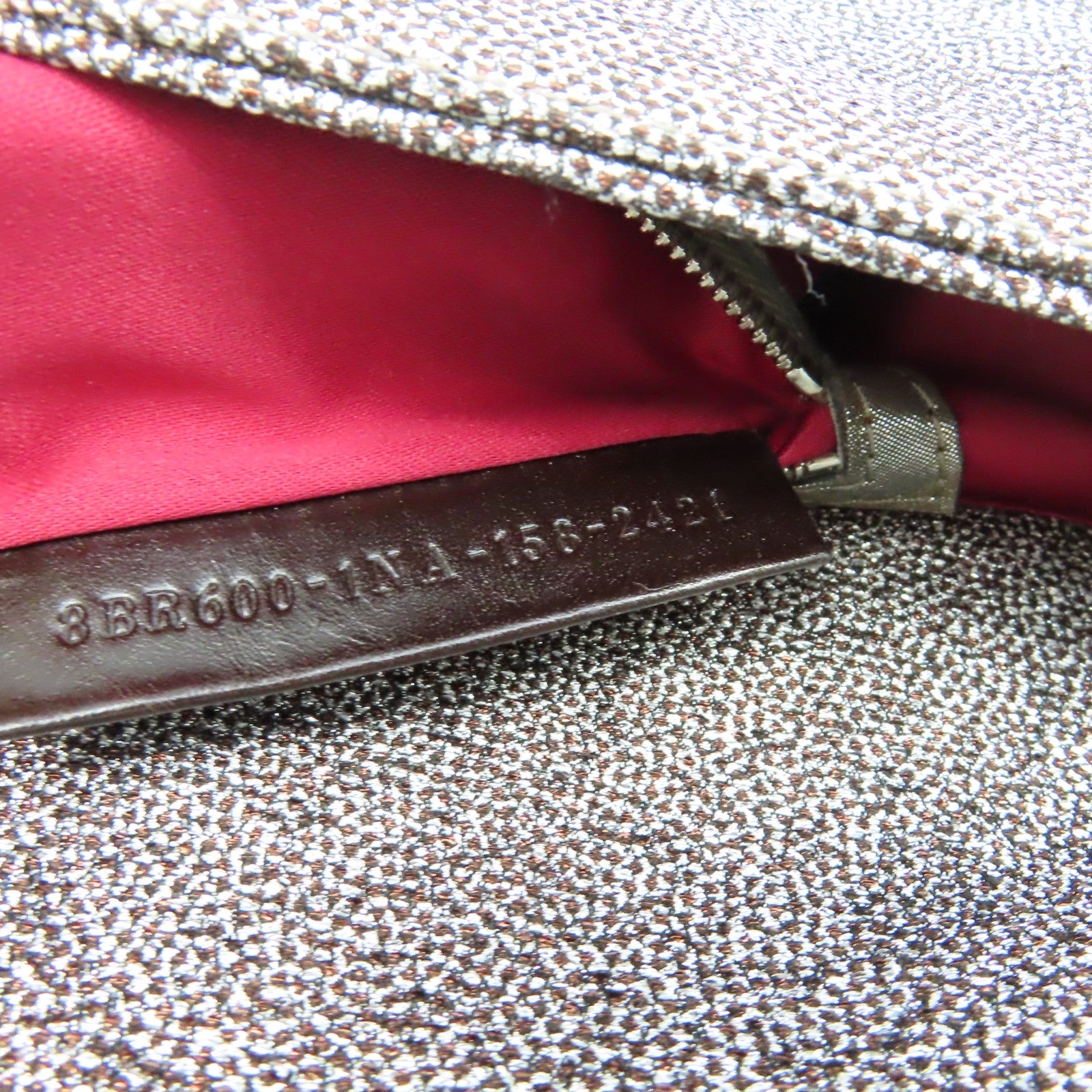 FENDI 布料Hand Bag銀扣手挽袋銀色