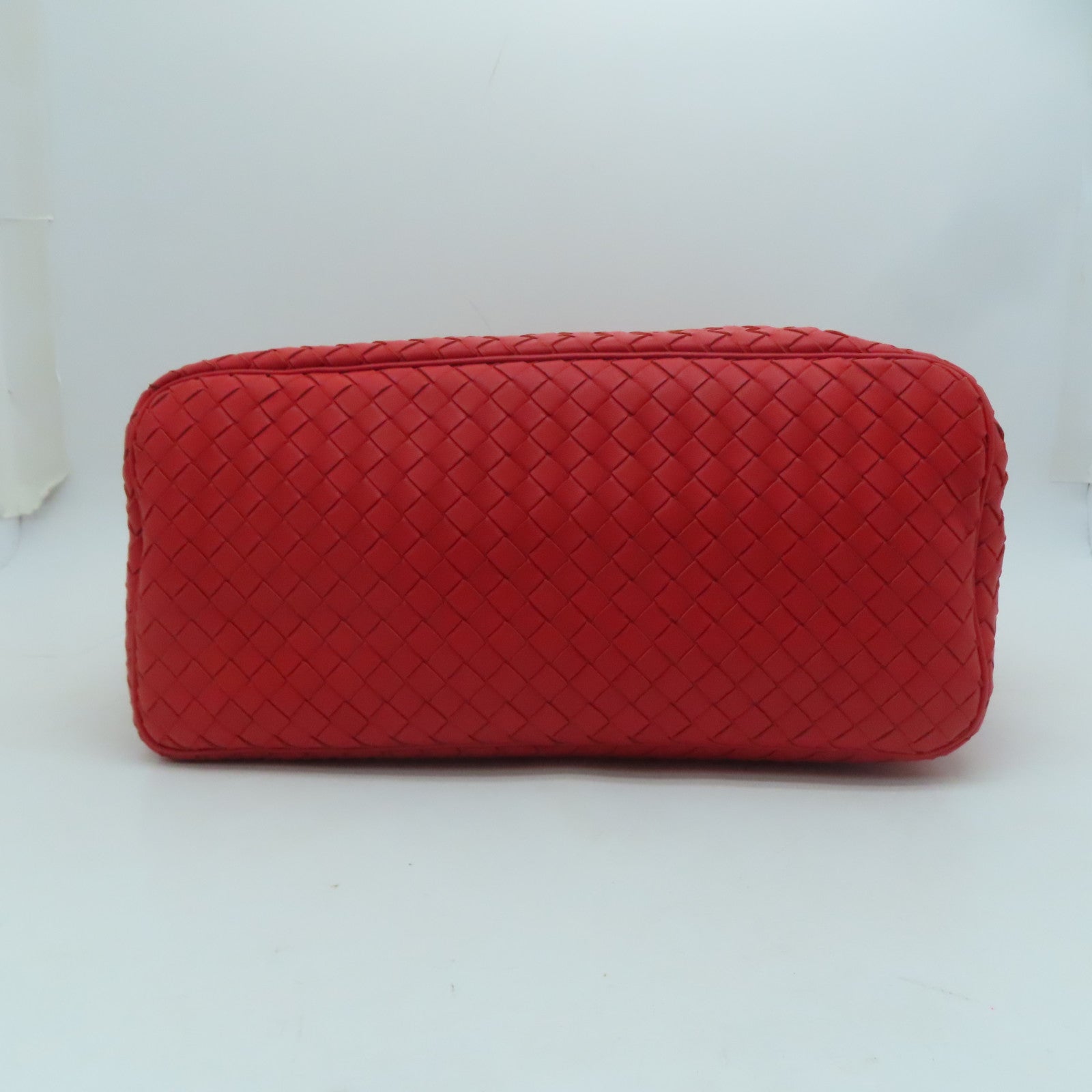 BOTTEGA VENETA 織紋皮革Shoulder Bag肩背袋紅色