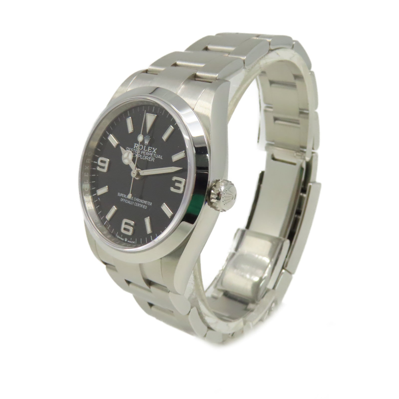 ROLEX Explorer I Watch不鏽鋼自動機芯黑色