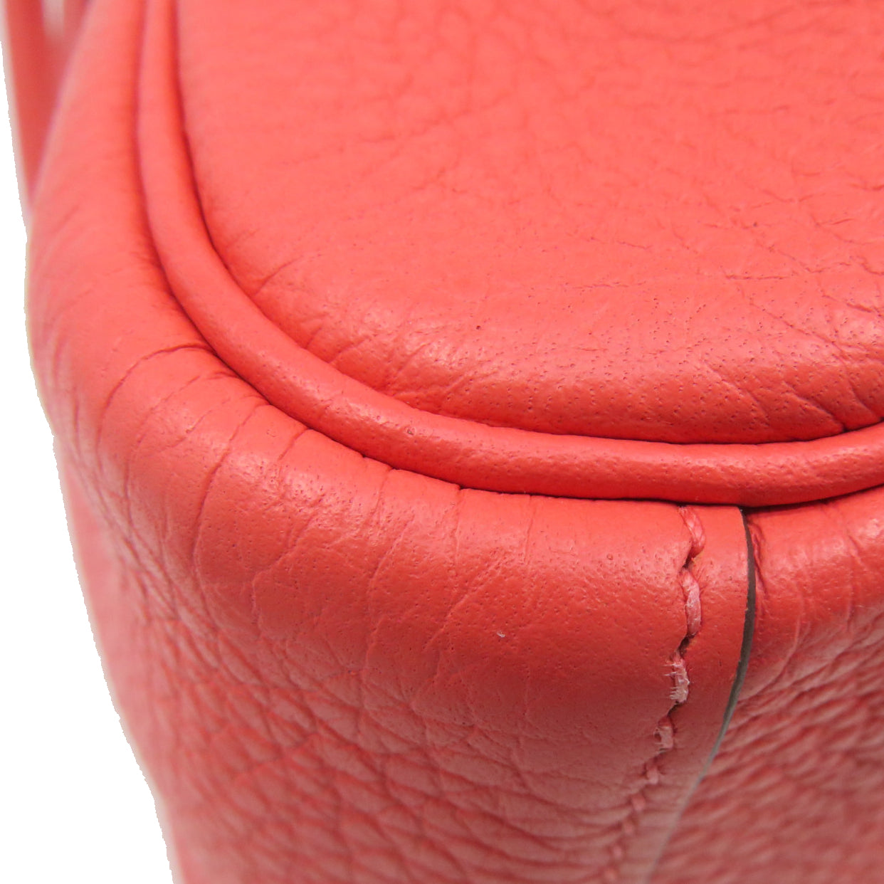 HERMES [Sharp Discount] Clemence Leather Lindy 26 Silver Buckle Hand Bag Pink
