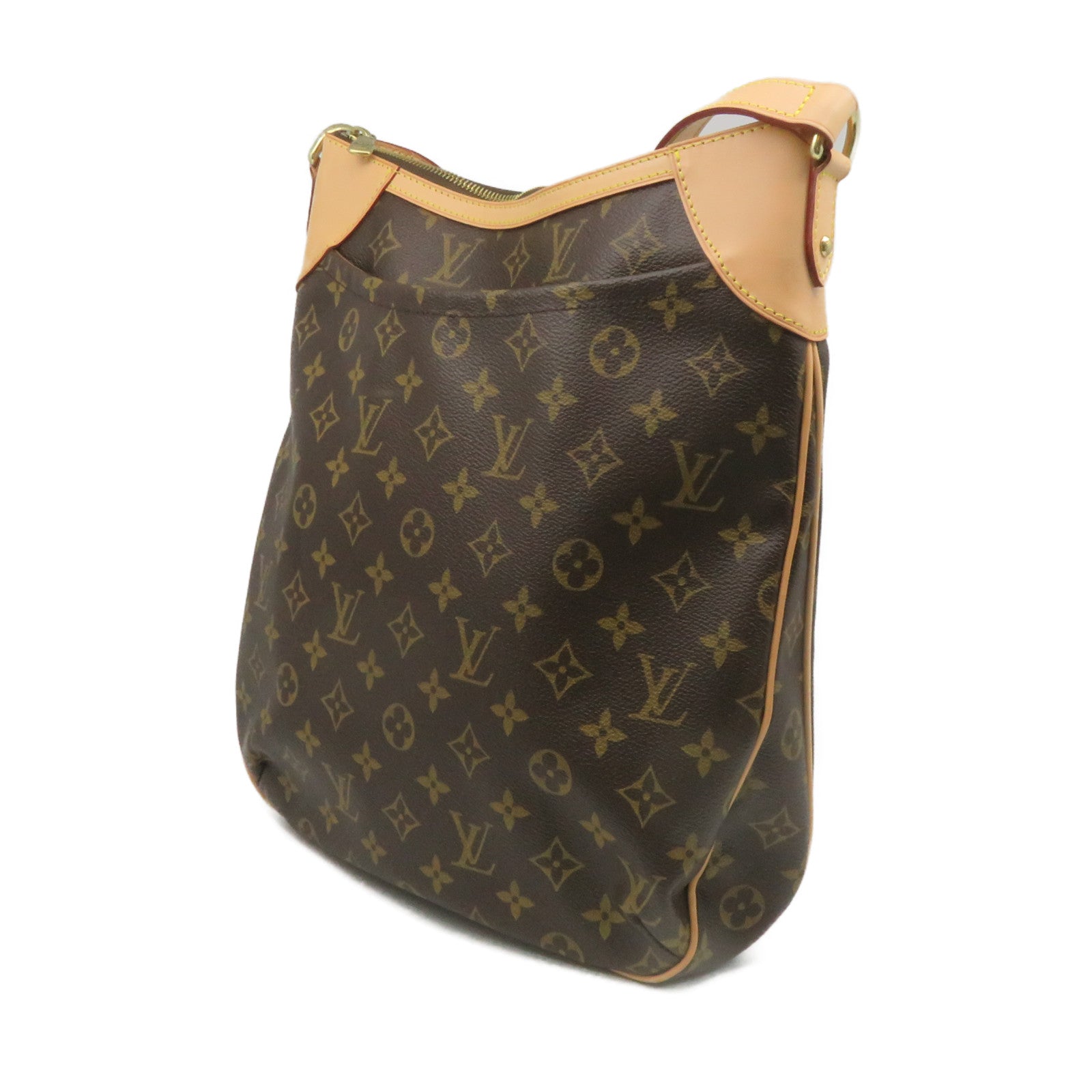 LOUIS VUITTON Monogram Odeon GM Shoulder Bag brown