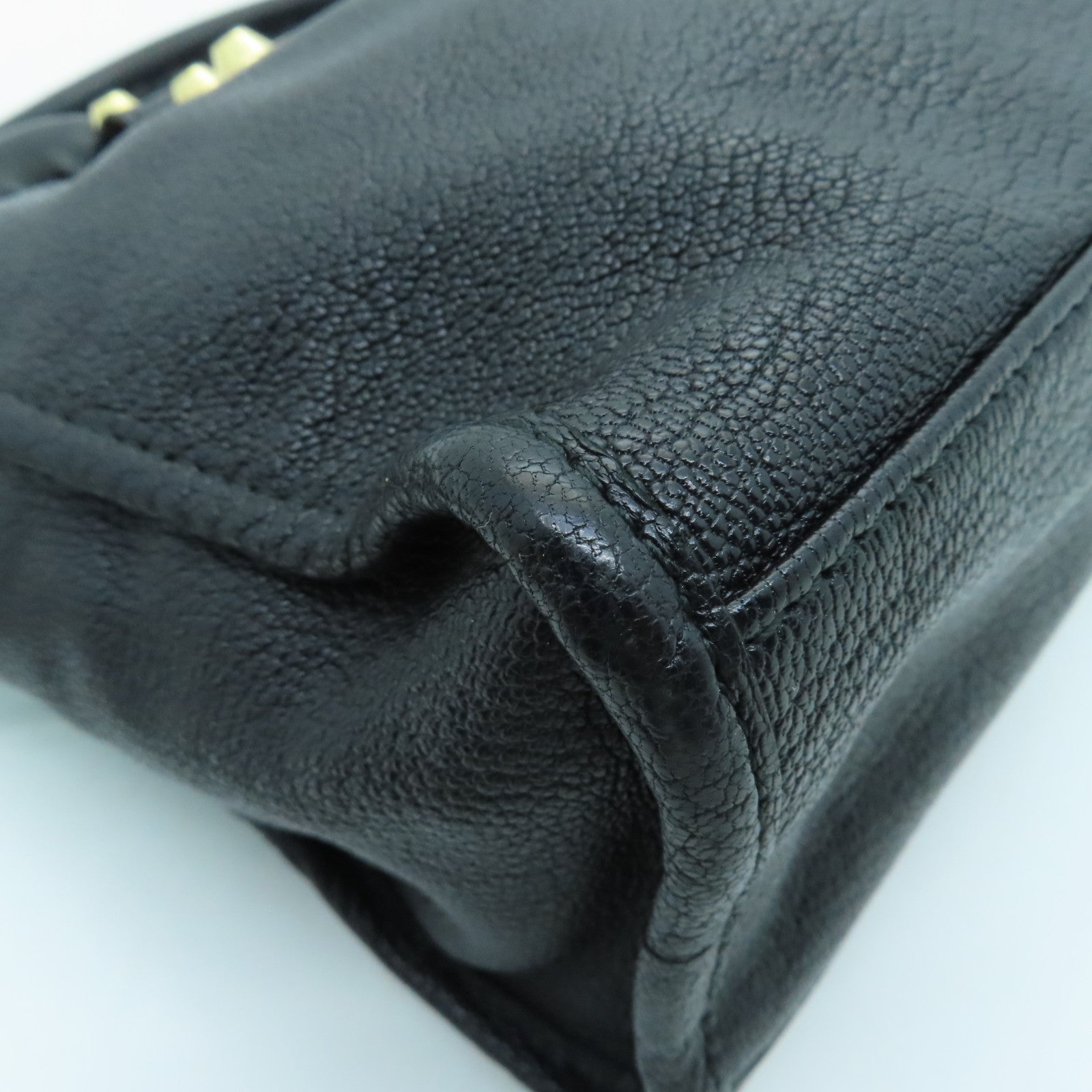 BALENCIAGA 牛皮皮革City Small金扣手挽肩背两用袋黑色