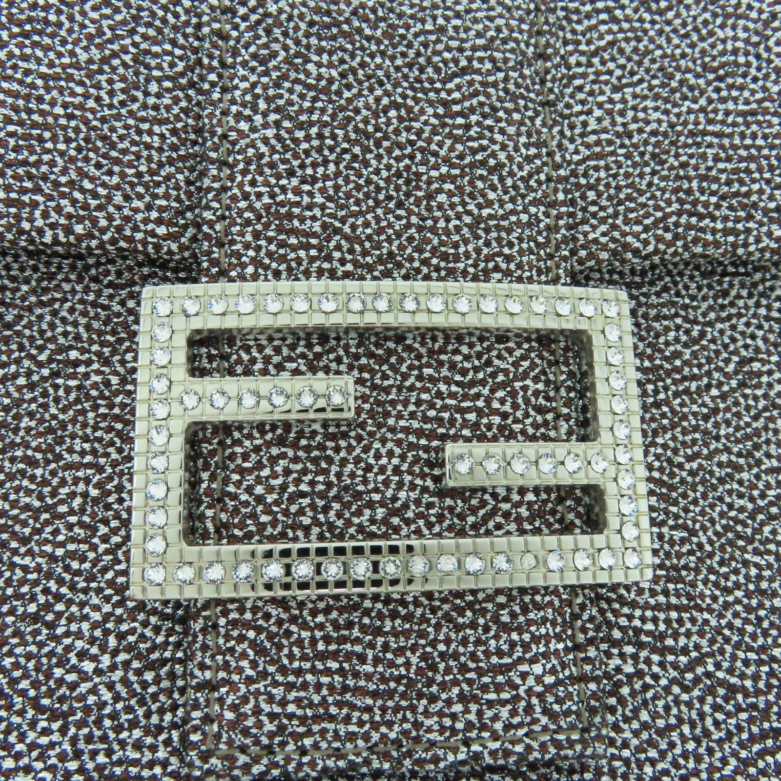 FENDI 布料Hand Bag銀扣手挽袋銀色