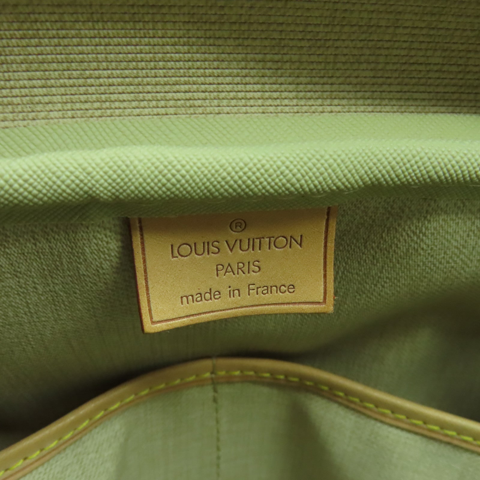 LOUIS VUITTON Monogram Deauville GM金扣手挽袋啡色