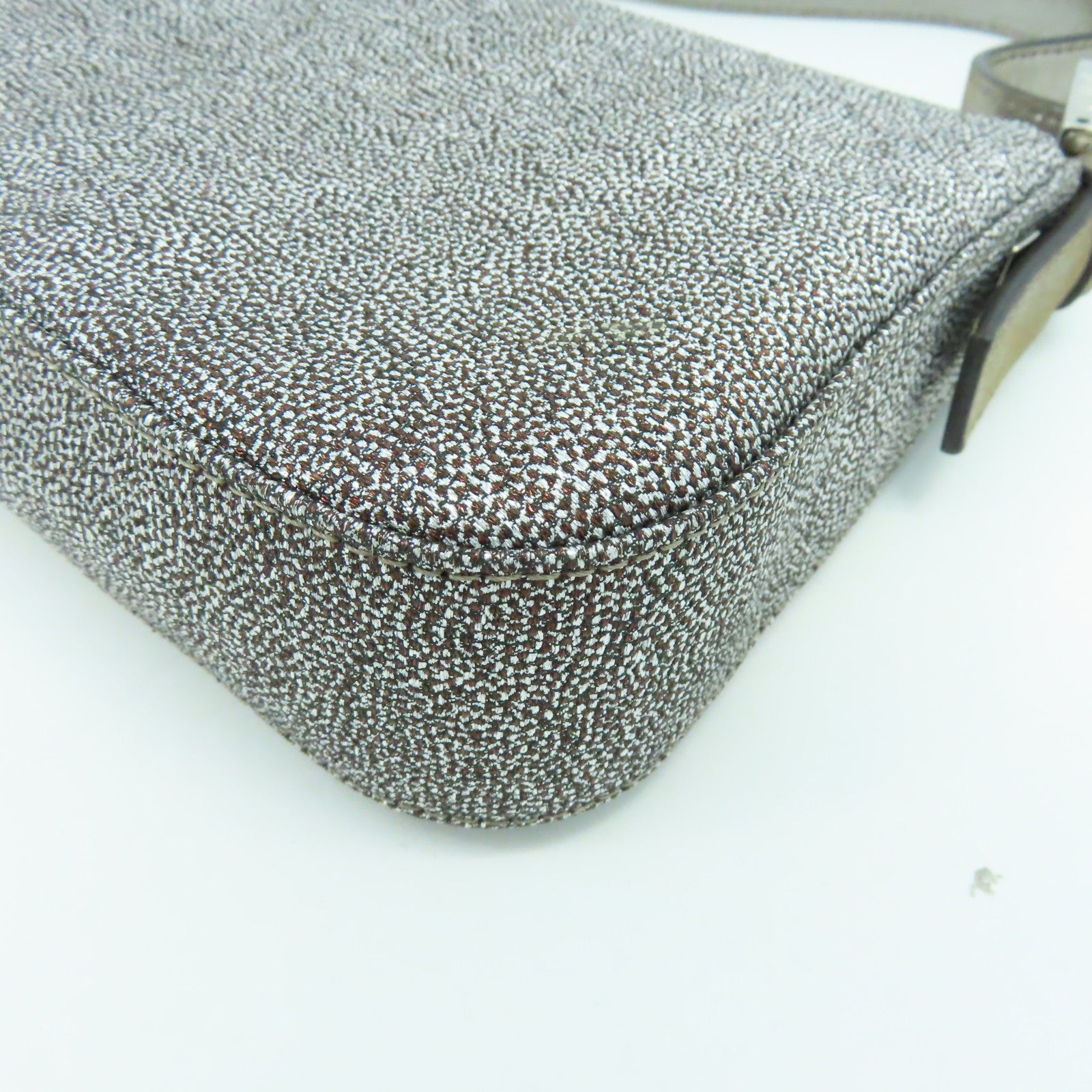 FENDI 布料Hand Bag銀扣手挽袋銀色