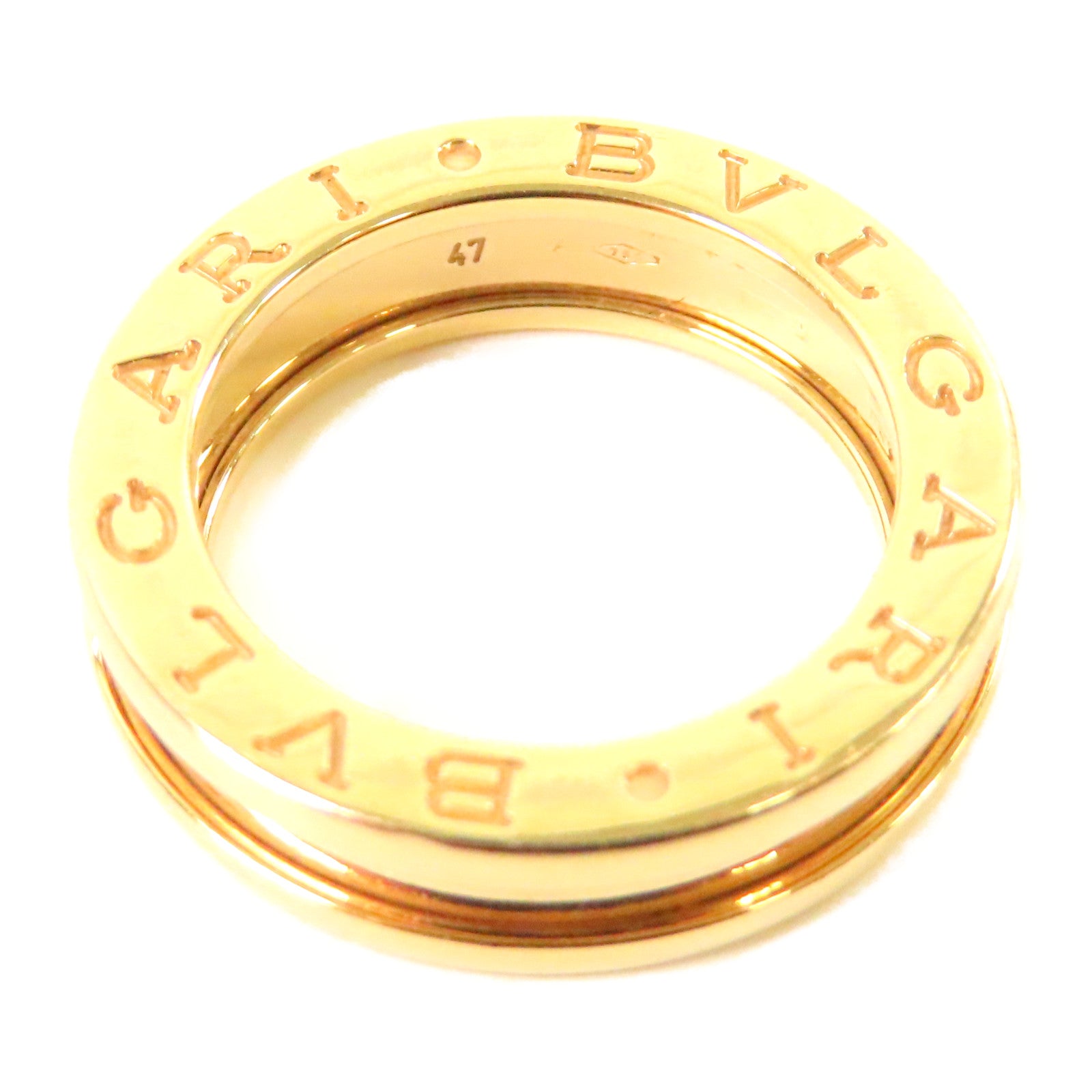 BVLGARI 18K黃金B-zero1 One-Band戒指US#4.25