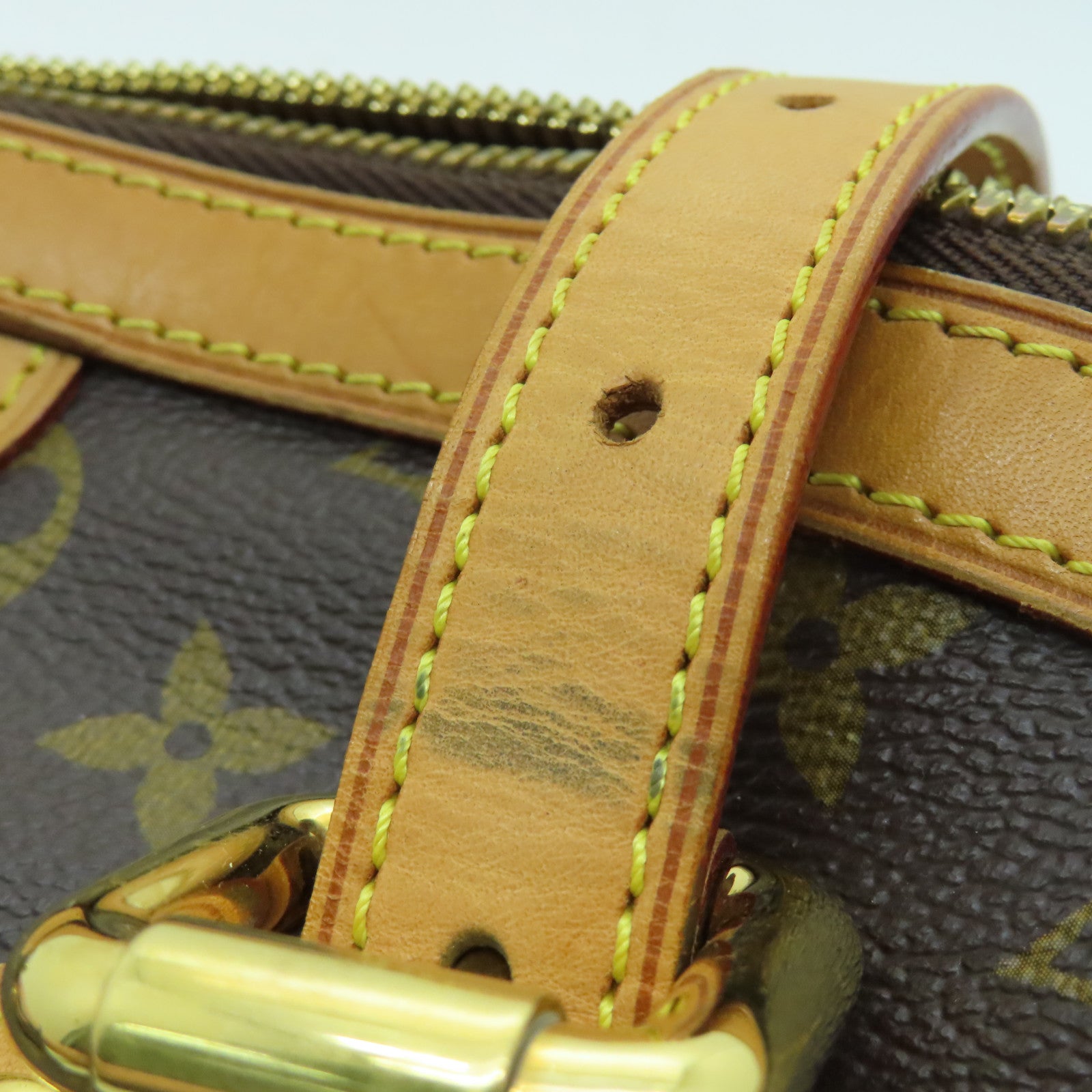 LOUIS VUITTON Monogram Tivoli GM金扣肩背袋啡色