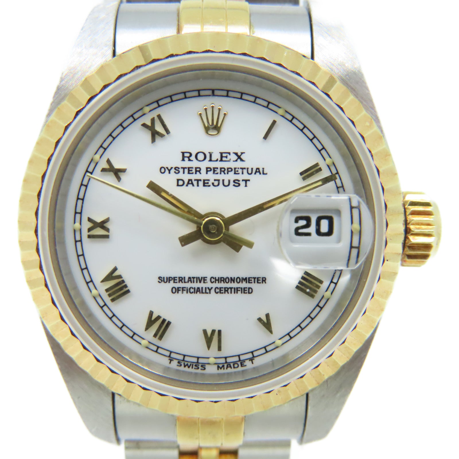 ROLEX Datejust Watch不鏽鋼/18K黃金自動機芯手錶白色/銀色/金色