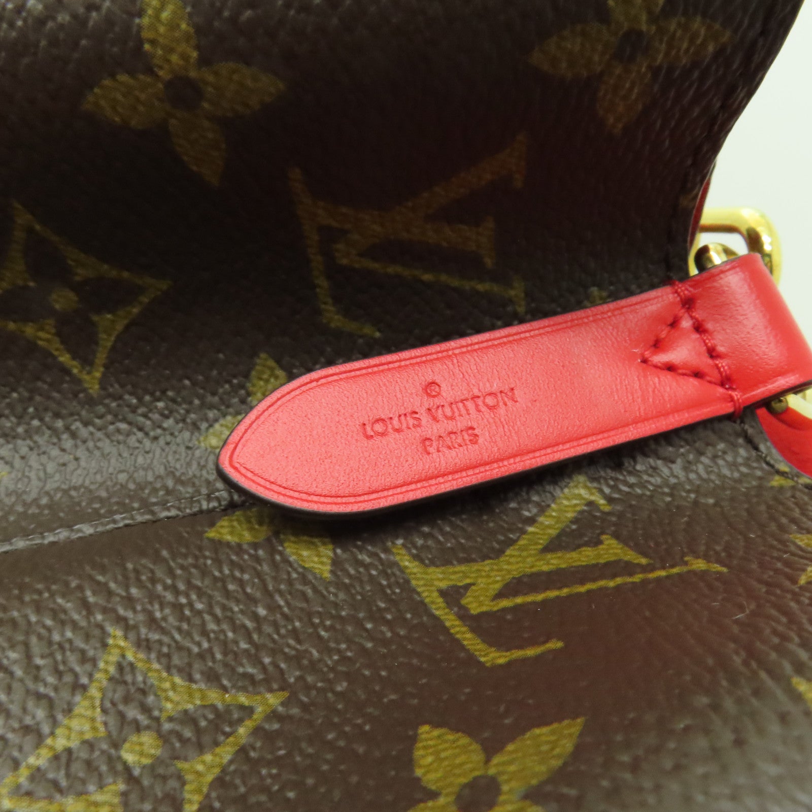 LOUIS VUITTON Monogram NeoNoe MM金扣肩背袋棕色