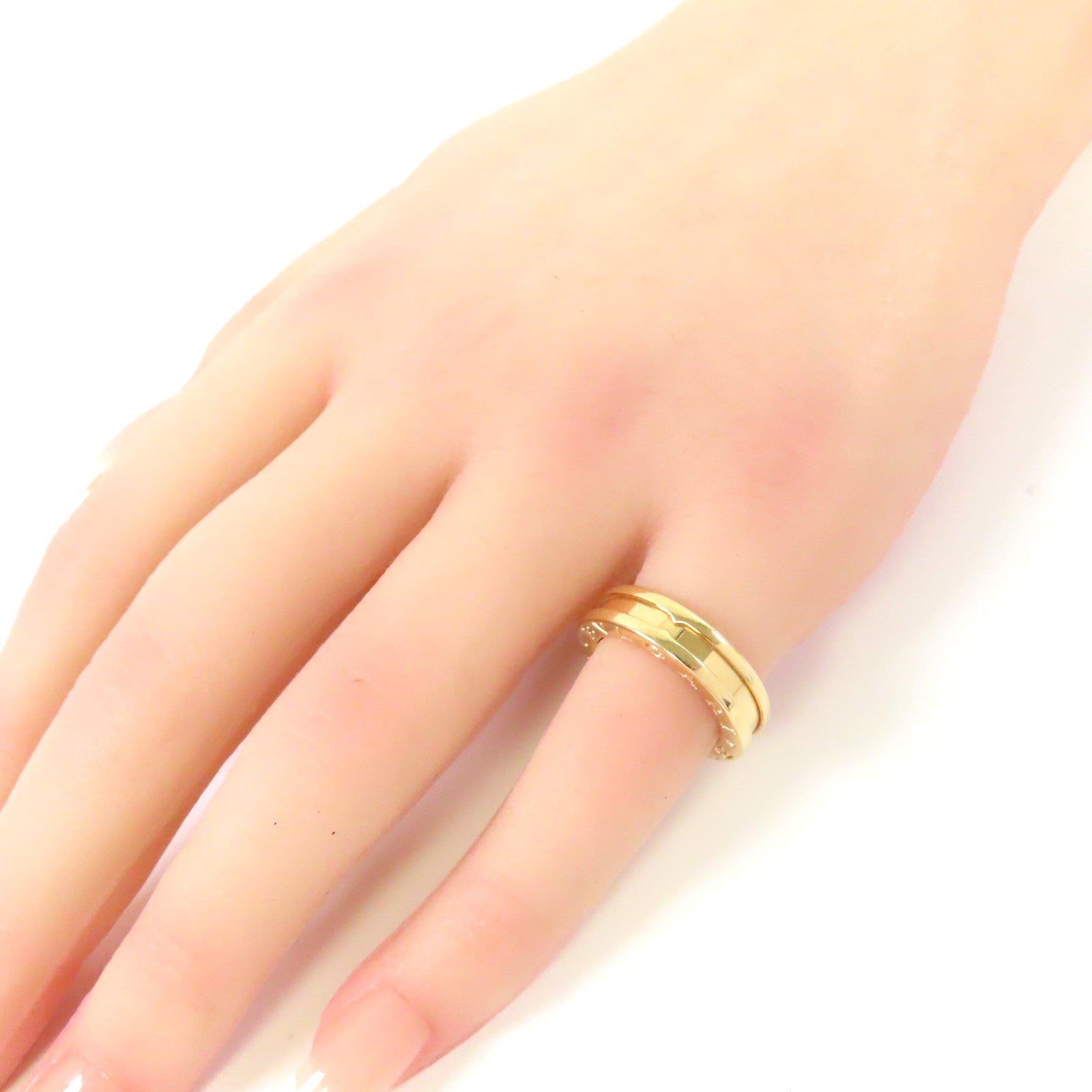 BVLGARI 18K黃金B-zero1 One-Band戒指US#4.25