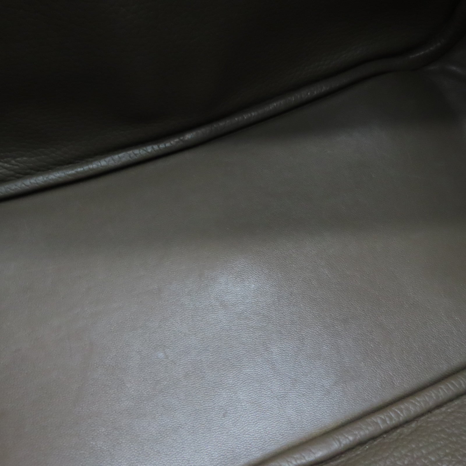 HERMES Clemence皮革Lindy 30银扣手挽肩背两用袋Etoupe/灰色