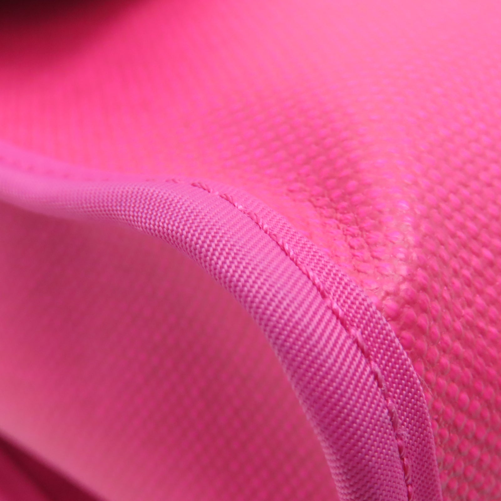 HERMES Toile H Berline Herbag PM銀扣手挽肩背兩用袋亮桃紅色
