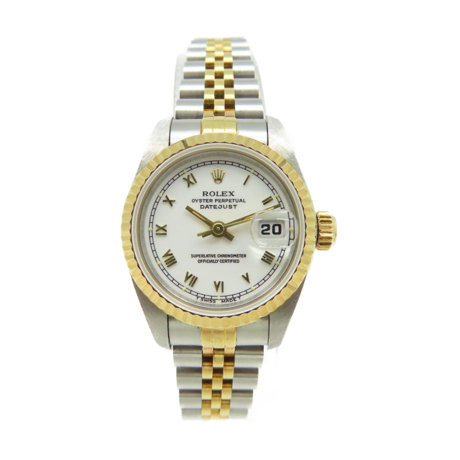 ROLEX Datejust Watch不鏽鋼/18K黃金自動機芯手錶白色/銀色/金色
