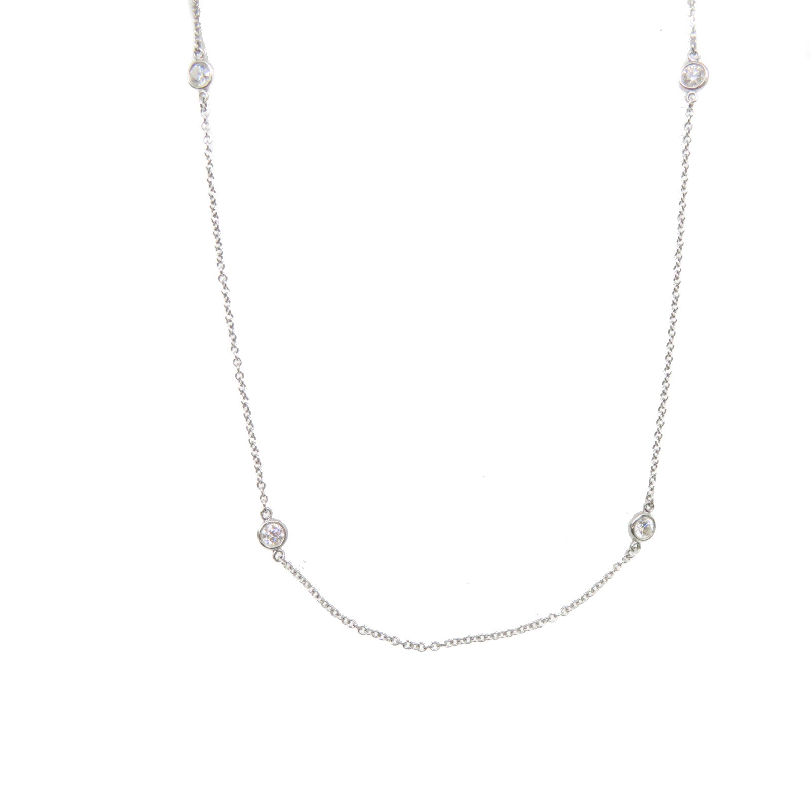 TIFFANY＆CO PT950铂金/钻石Diamond Necklace项链