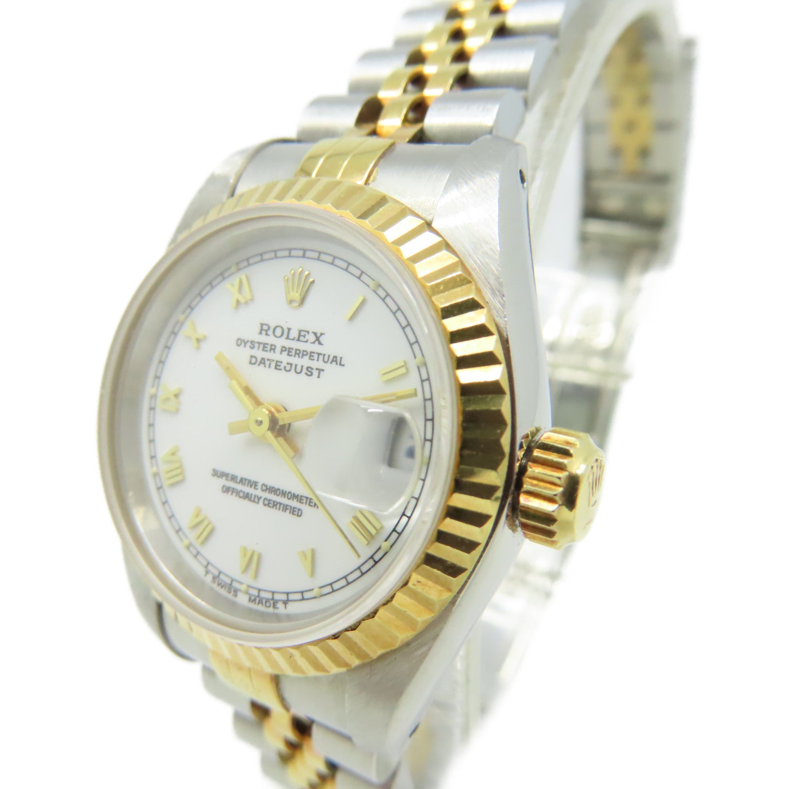 ROLEX Datejust Watch不鏽鋼/18K黃金自動機芯手錶白色/銀色/金色