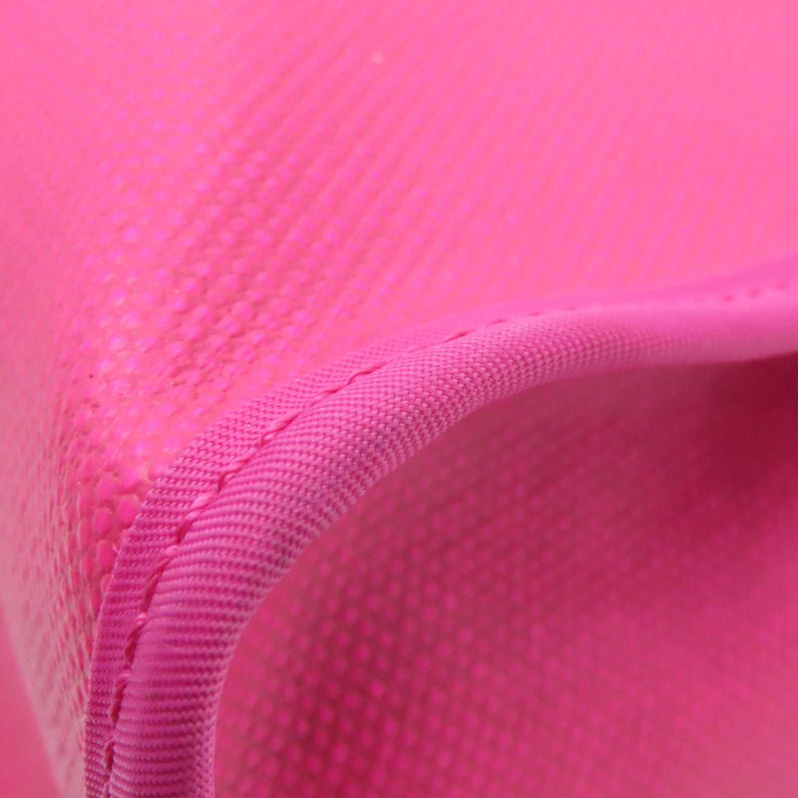 HERMES Toile H Berline Herbag PM銀扣手挽肩背兩用袋亮桃紅色