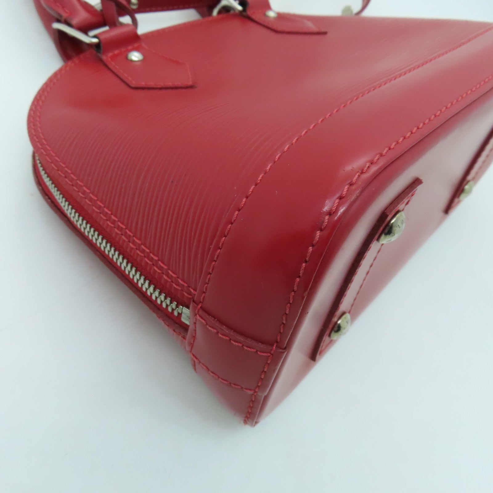 LOUIS VUITTON 【激減優惠】Epi Alma BB銀扣手挽肩背兩用袋紅色