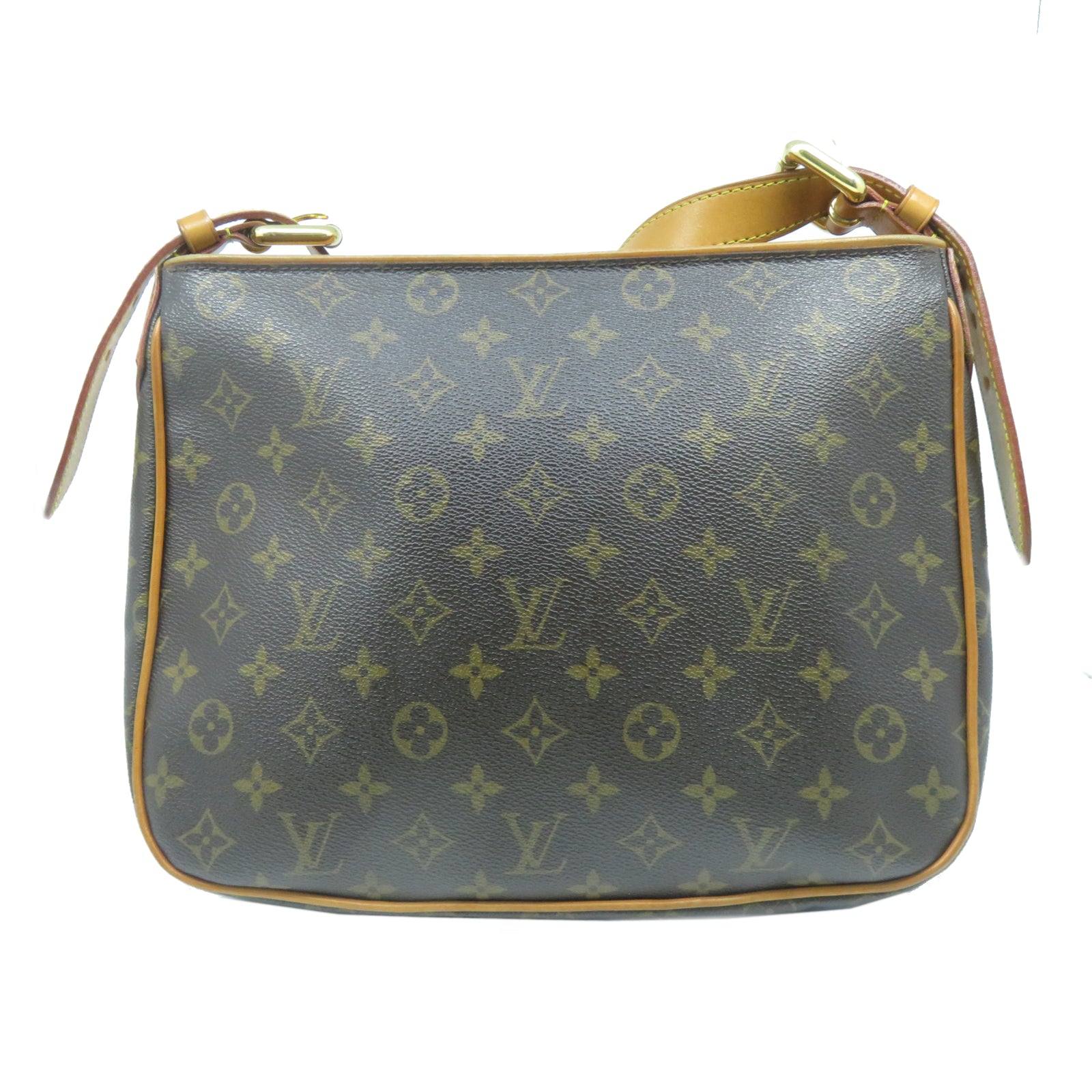LOUIS VUITTON Monogram Hudson GM金扣肩背袋啡色