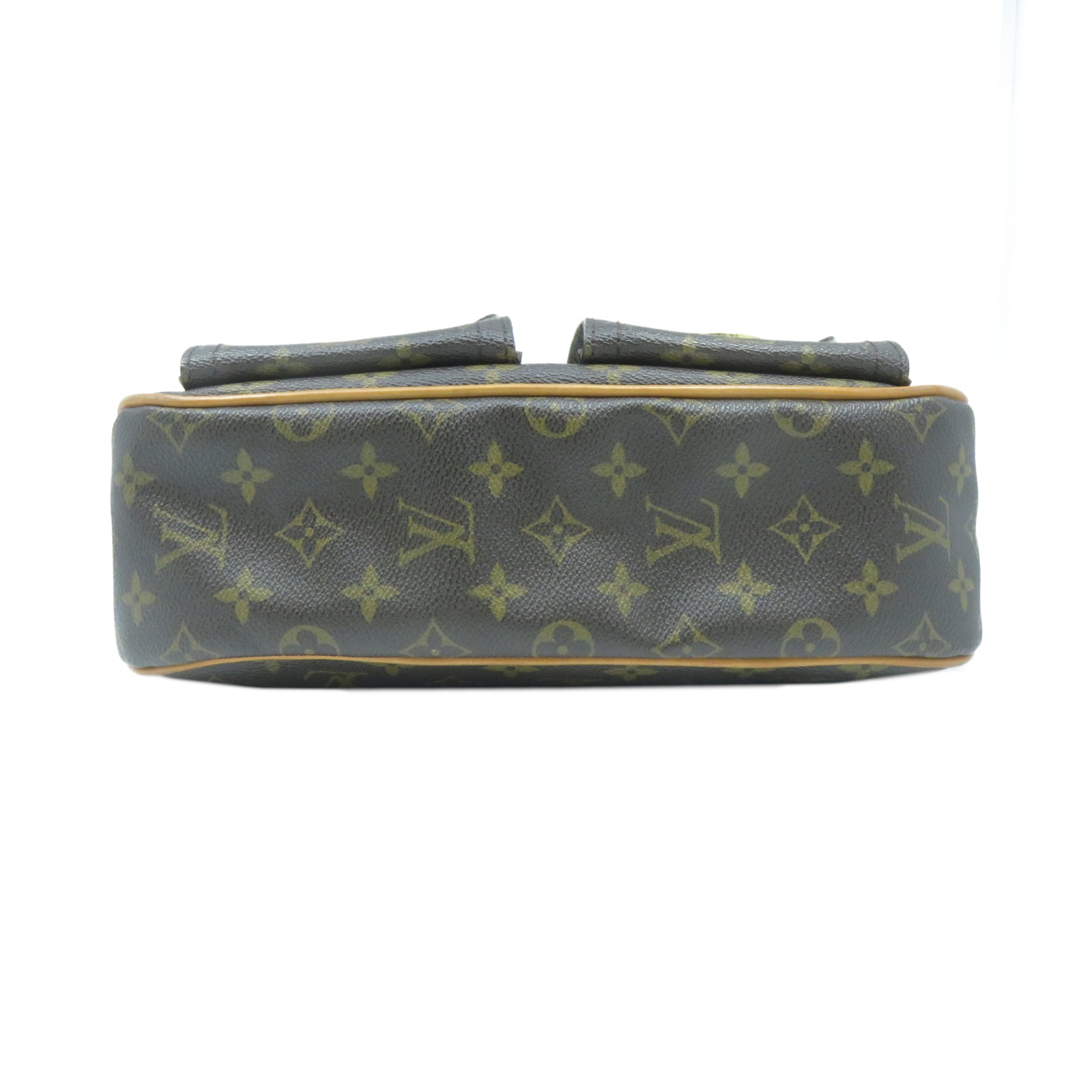 LOUIS VUITTON Monogram Hudson GM金扣肩背袋啡色