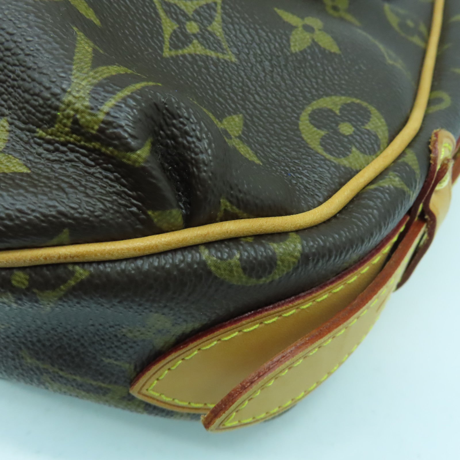 LOUIS VUITTON Monogram Tulum GM金扣肩背袋啡色