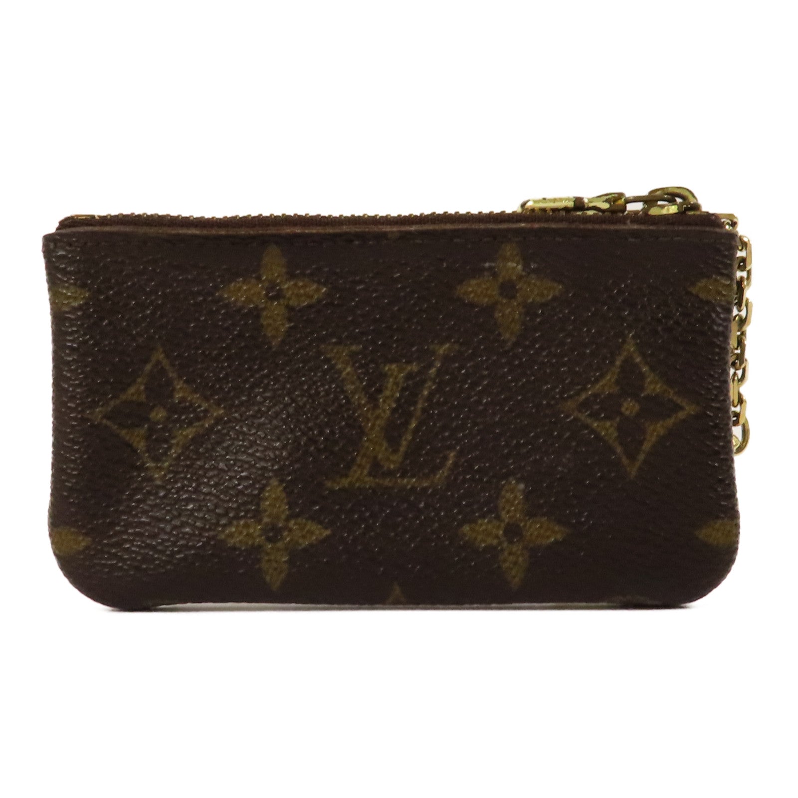 LOUIS VUITTON Monogram Key & Coin Case金扣零錢包啡色