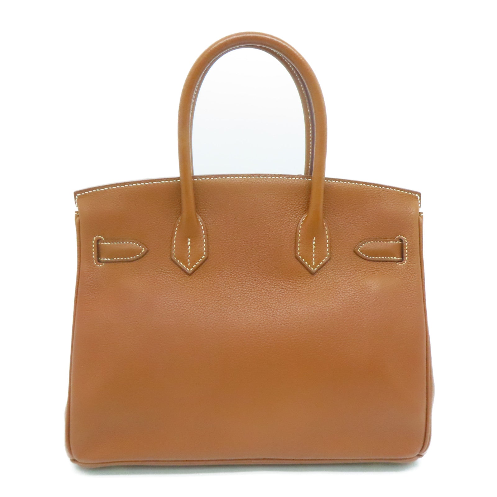 HERMES Vache Trekking皮革Birkin 30金扣手挽袋Gold/啡色