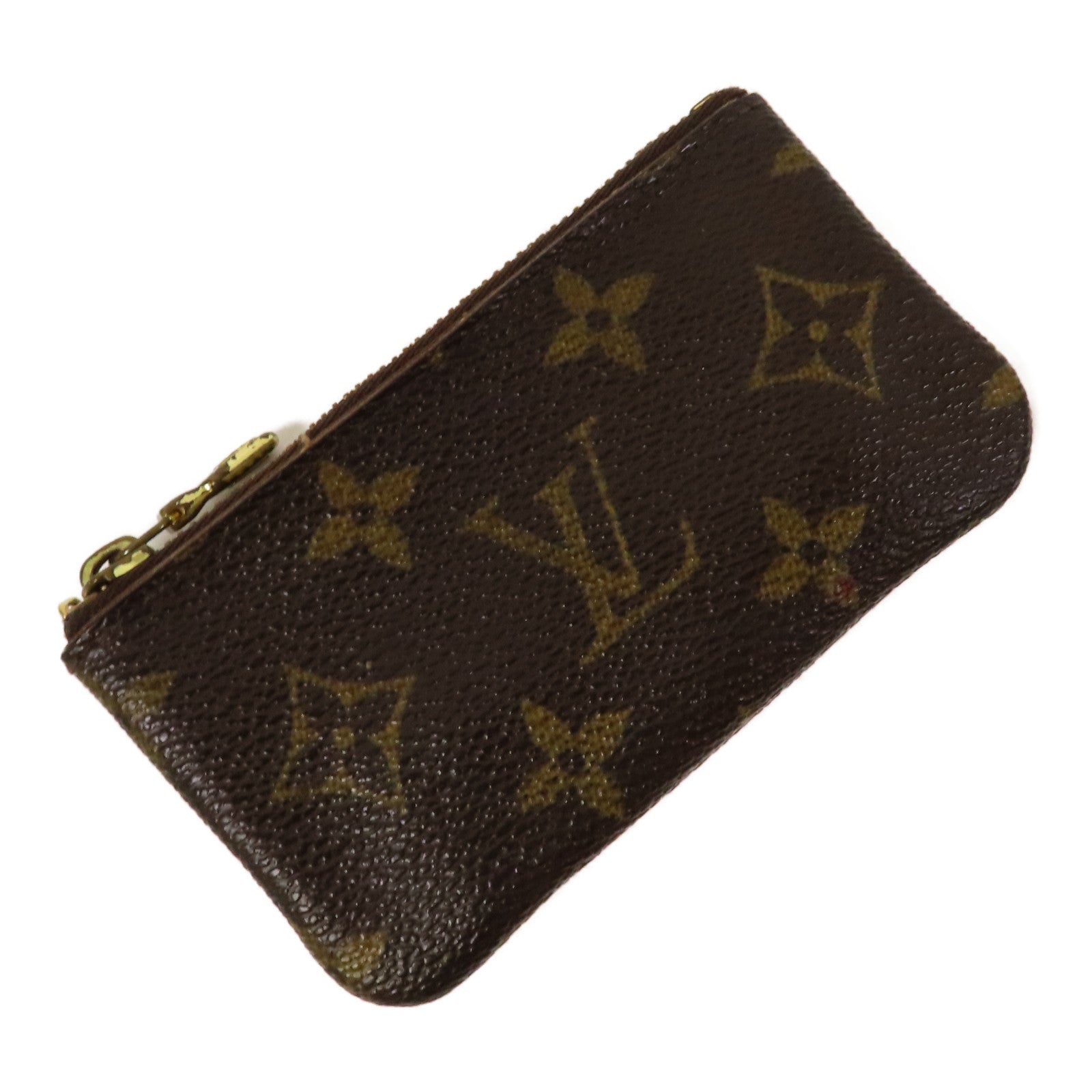 LOUIS VUITTON Monogram Key & Coin Case金扣零錢包啡色