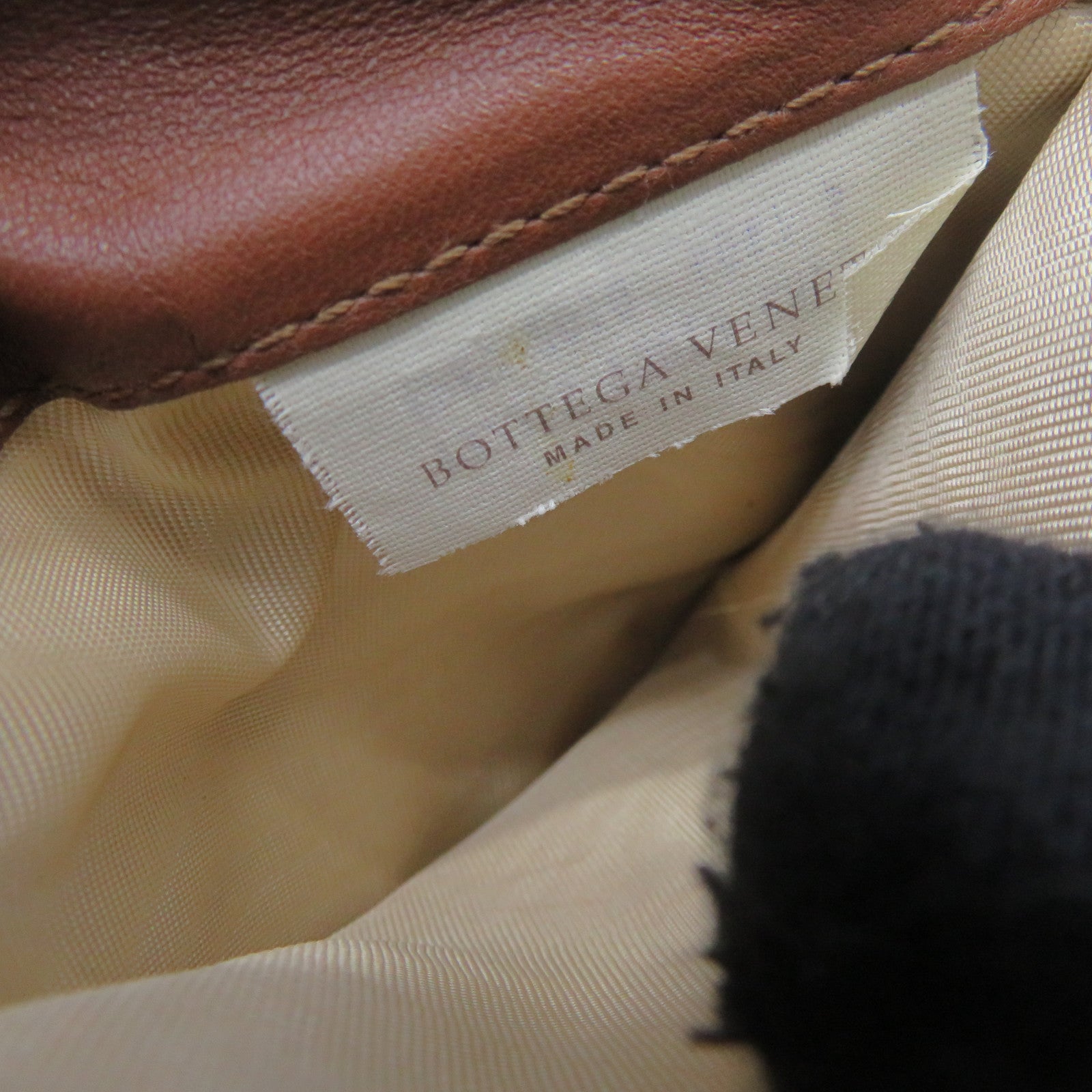 BOTTEGA VENETA [Sharp Discount] Textured Leather Small Wallet Short Wallet Brown